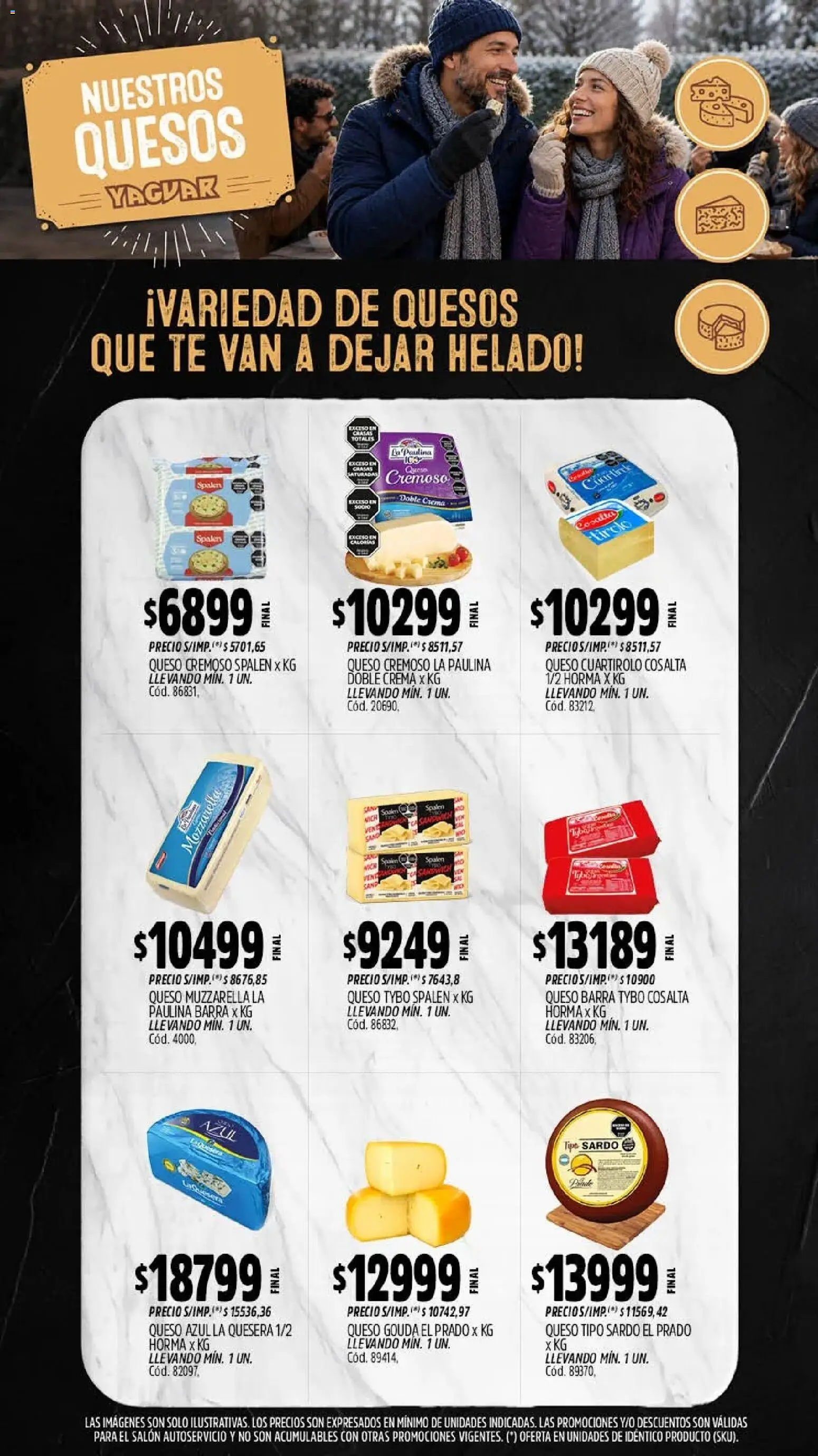 Yaguar - Oferta Semanal Salta │ válido desde el 27/07/2026 | Página: 9 | Productos: Helado, Muzzarella, Té, Crema