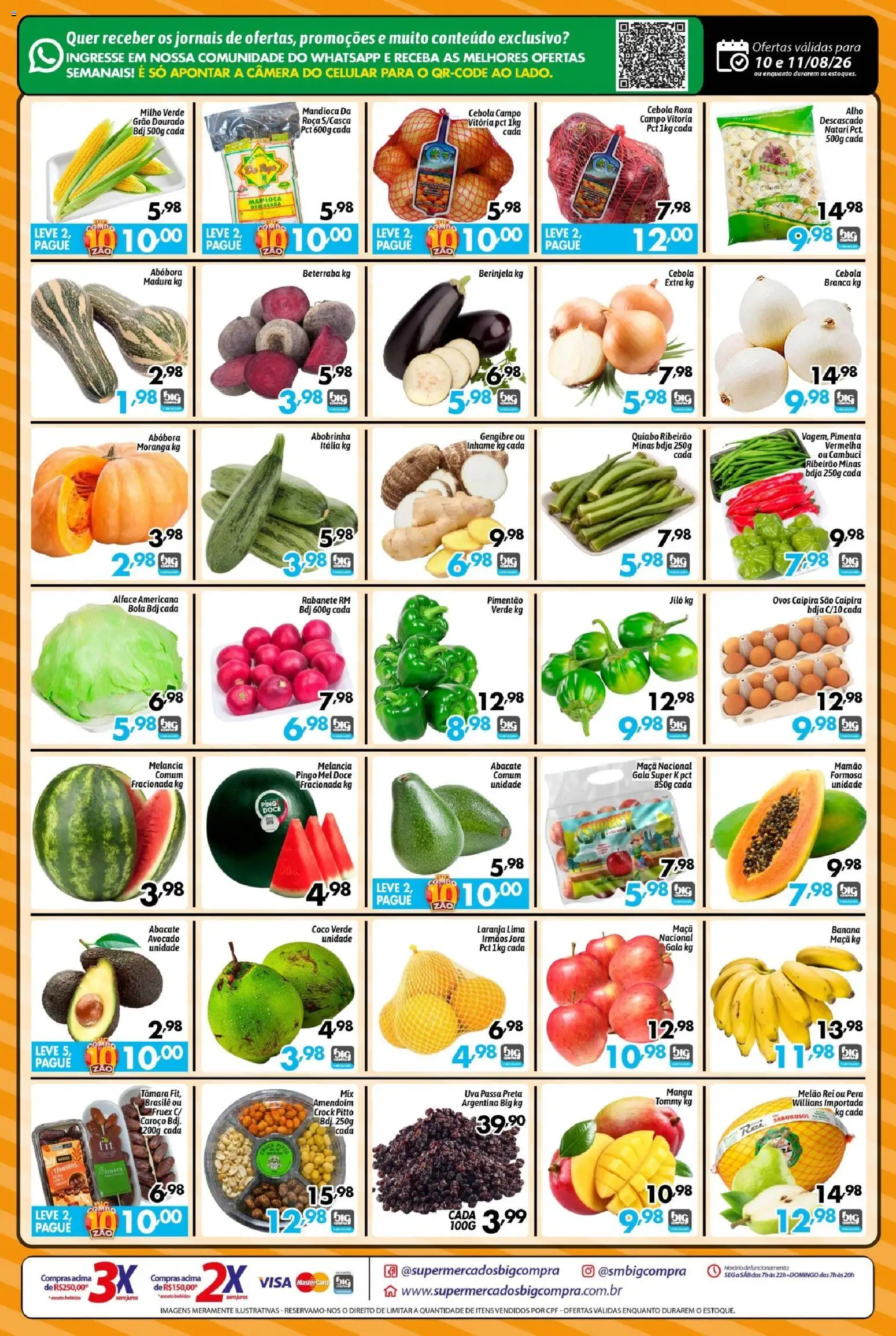Big Compra Folheto - válido de 10/08/2026 | Página: 2 | Produtos: Amendoim, Beterraba, Mel, Uva passa