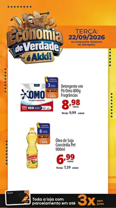 Akki Atacadista ofertas do Dia - Pré-Visualização do folheto da loja Akki Atacadista, válido de 22/09/2026