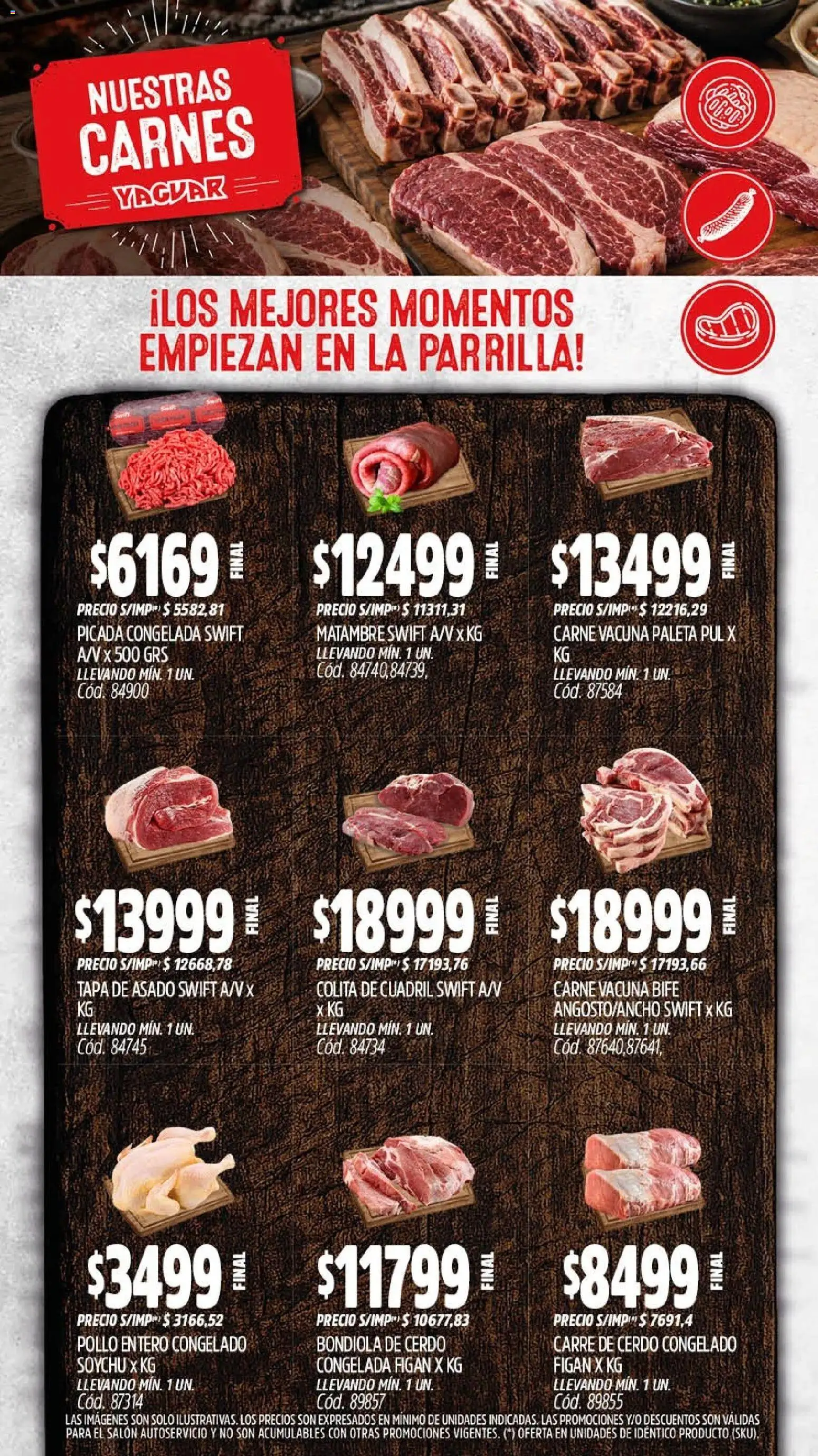Yaguar - Oferta Semanal Santa Fé │ válido desde el 03/08/2026 | Página: 7 | Productos: Parrilla, Pollo, Paleta, Cerdo