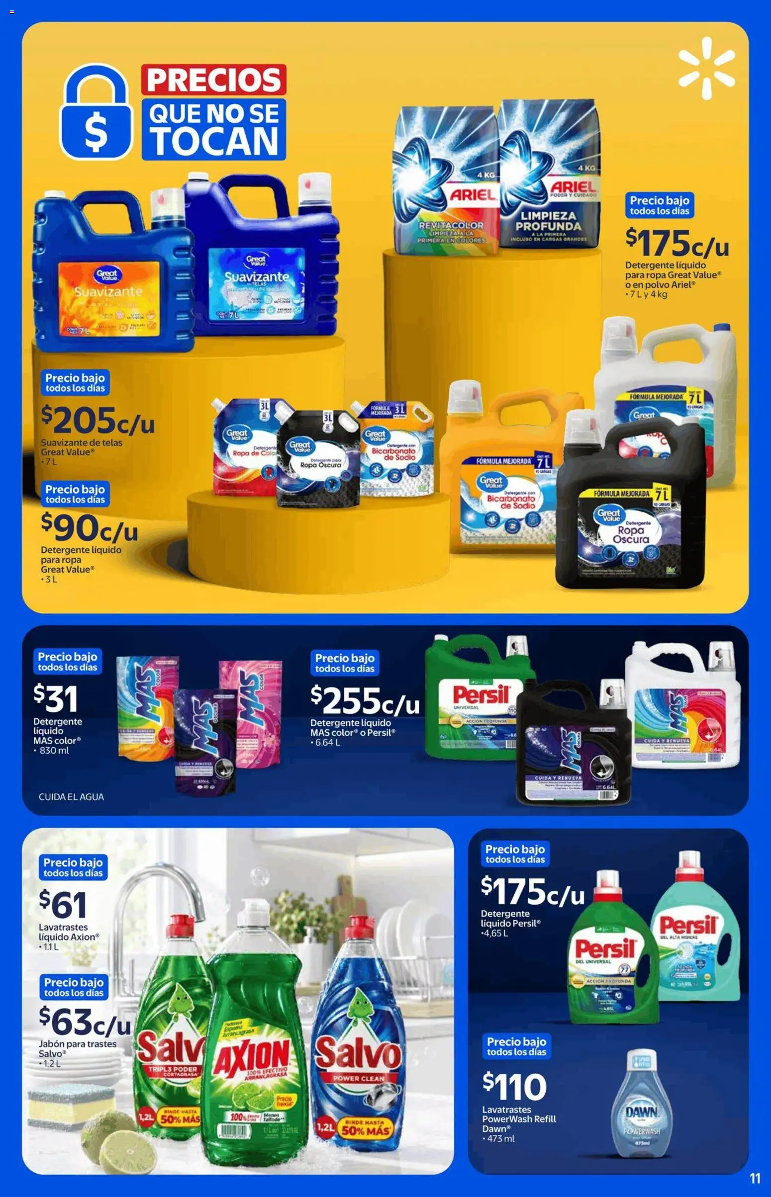 Nuevas ofertas de Walmart válidas en toda la República Mexicana desde el 21/09/2026. ¡Encuentra las mejores ofertas en Walmart folleto Precios que no se tocan! | Página: 9 | Productos: Detergente líquido, Suavizante de telas, Ropa, Jabón