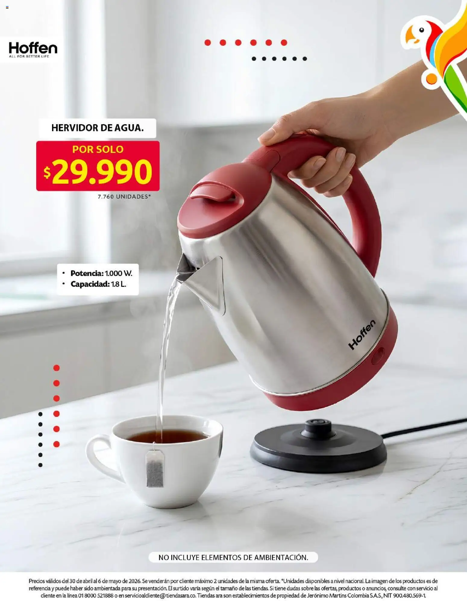 Ara revista - valida desde el 30.04.2026 | Página: 8 | Productos: Sobre