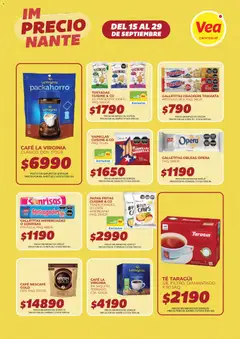 Vista previa Vea - ImPRECIOnante Cuyo válido desde el 15/09/2026 | Página: 3 | Productos: Galletitas, Papa, Café, Papas fritas