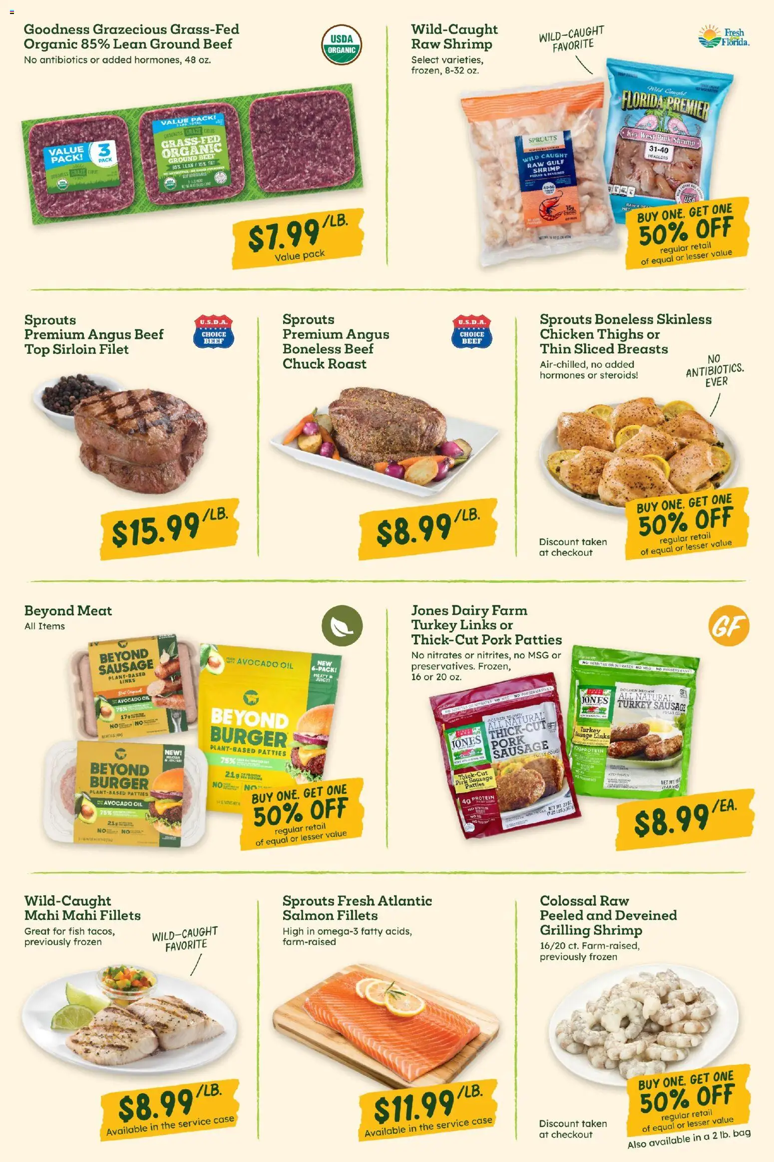 Sprouts Weekly Ad - valid from 10.06.2026 | Page: 3 | Products: Couch, Oil, Pork, Bag