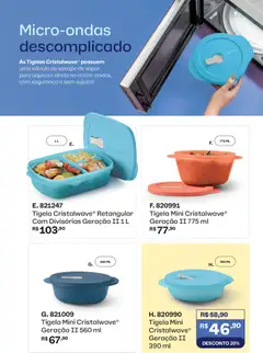 Tupperware catálogo Vitrine 06 - Pré-Visualização do folheto da loja Tupperware, válido de 01.06.2026 | Página: 43 | Produtos: Microondas, Tigela