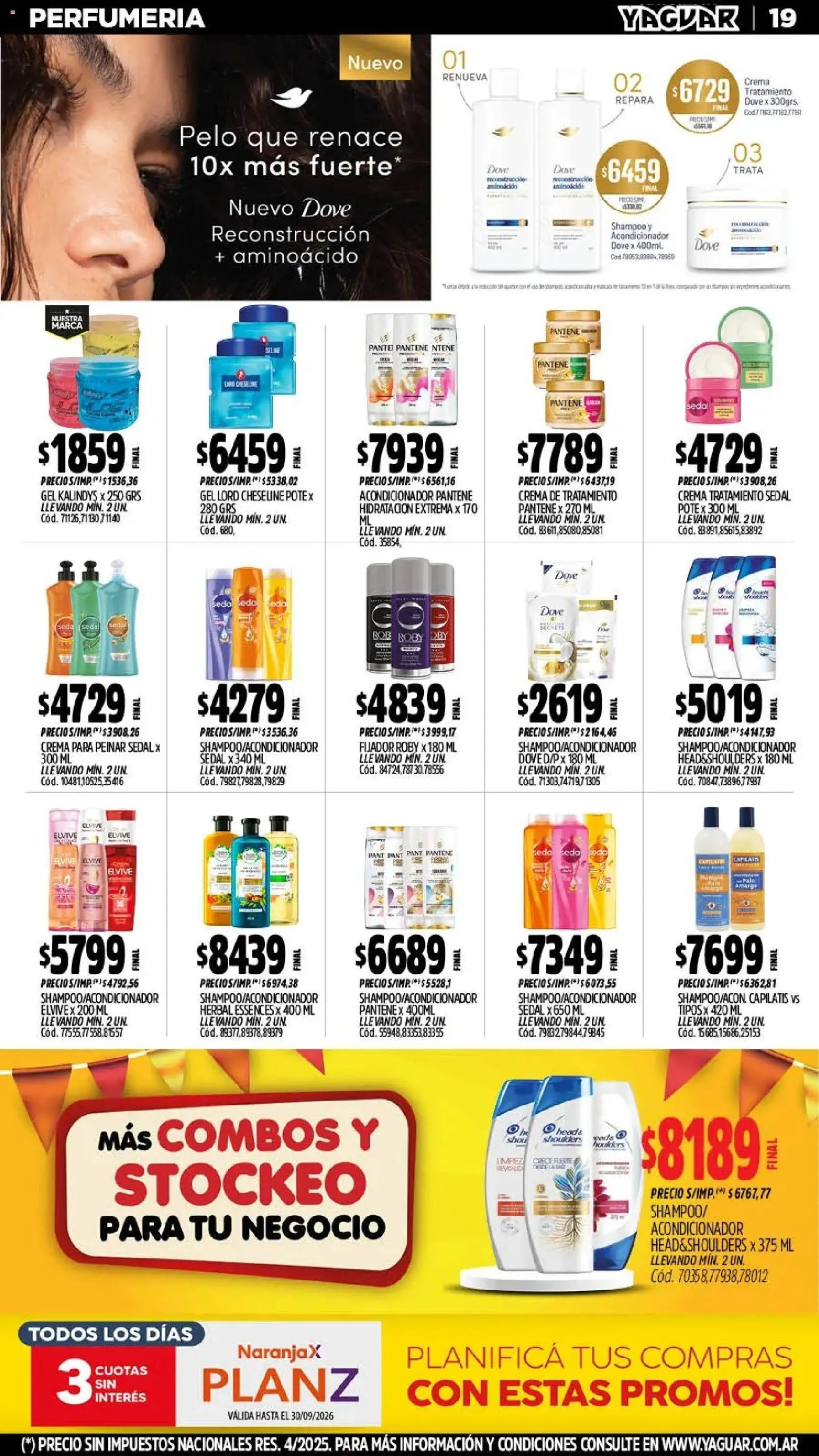 Yaguar - Oferta Semanal San Juan │ válido desde el 21/09/2026 | Página: 19 | Productos: Shampoo, Acondicionador, Fijador, Crema