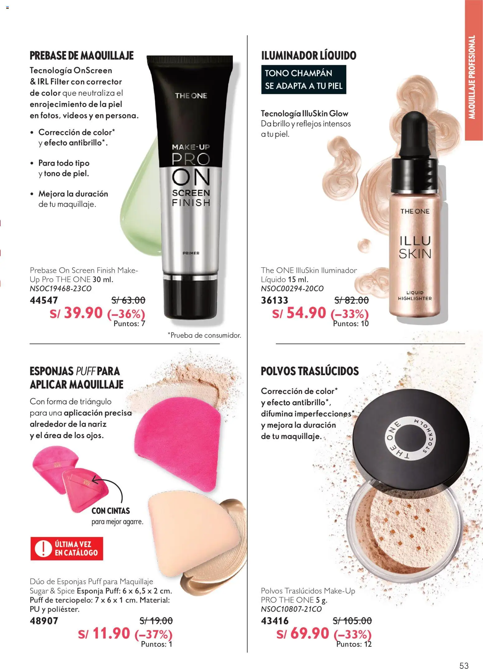 Catálogo Oriflame válido desde 01/08/2026 | Página: 53 | Productos: Esponja, Maquillaje, Corrector