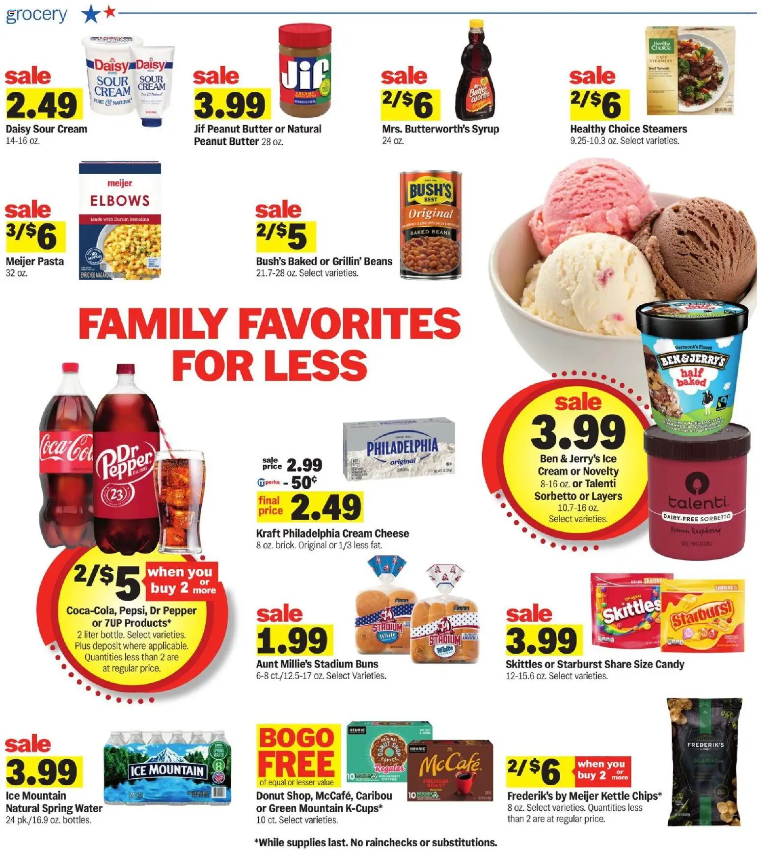 Meijer Weekly Ad - MI - valid from 13.05.2026 | Page: 4 | Products: Butter, Coffee, Pasta, Pepper