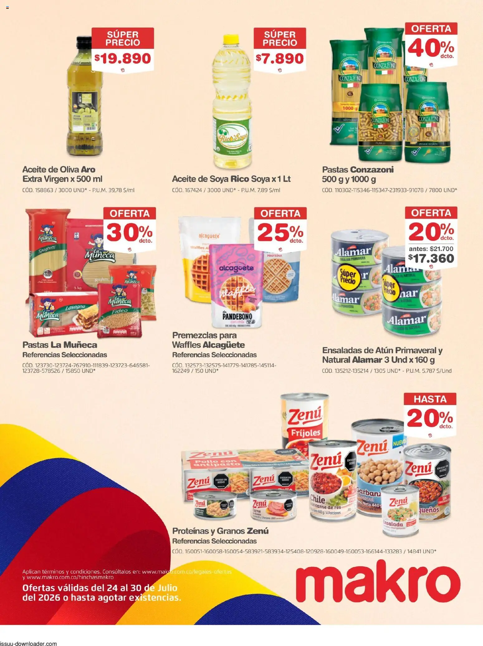 Makro revista - valida desde el 24/07/2026 | Página: 11 | Productos: Ensalada, Atún, Encimero, Oliva