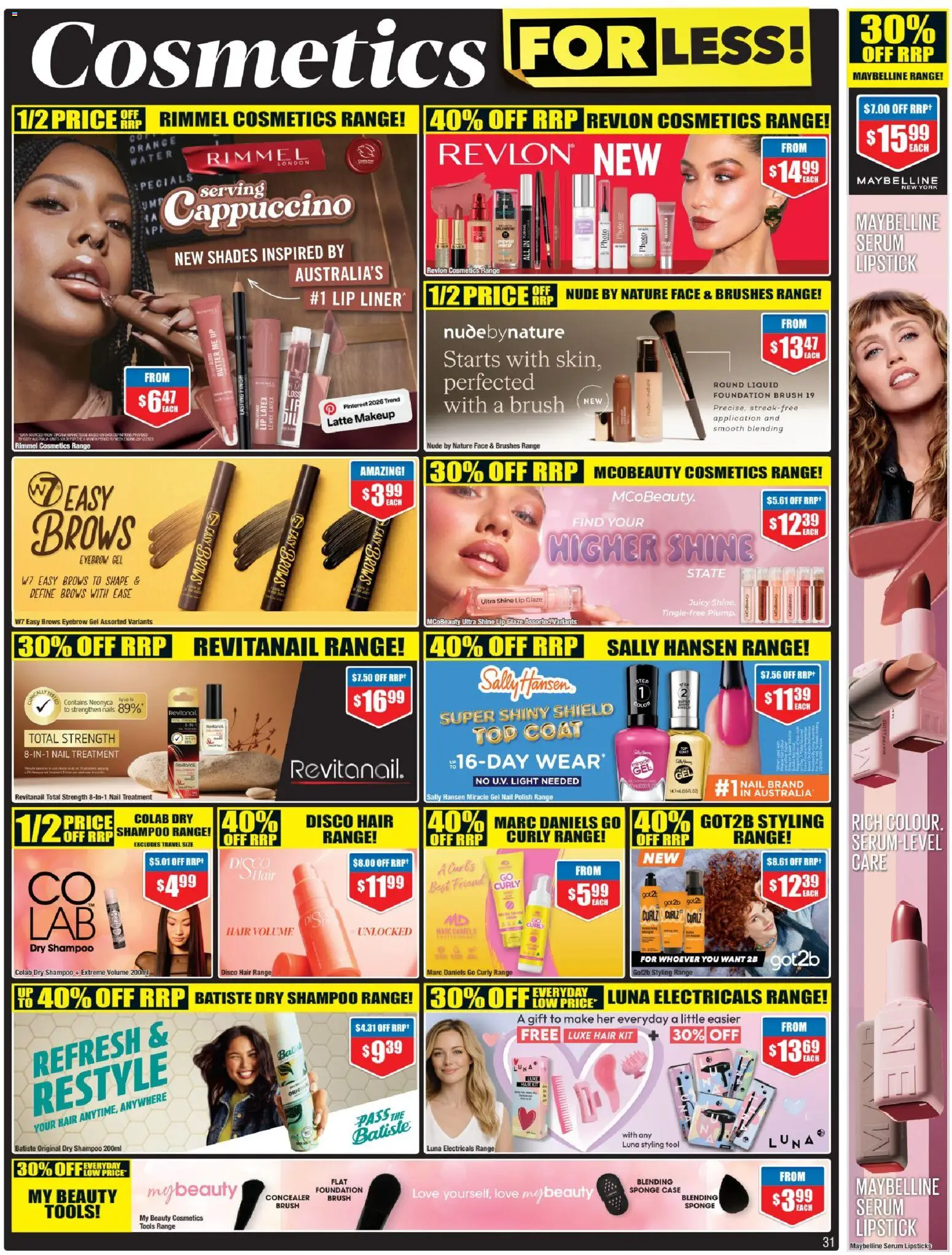 Chemist Warehouse catalogue - valid from 23.04.2026 | Page: 31 | Products: Brush, Nail polish, Makeup, Treatment