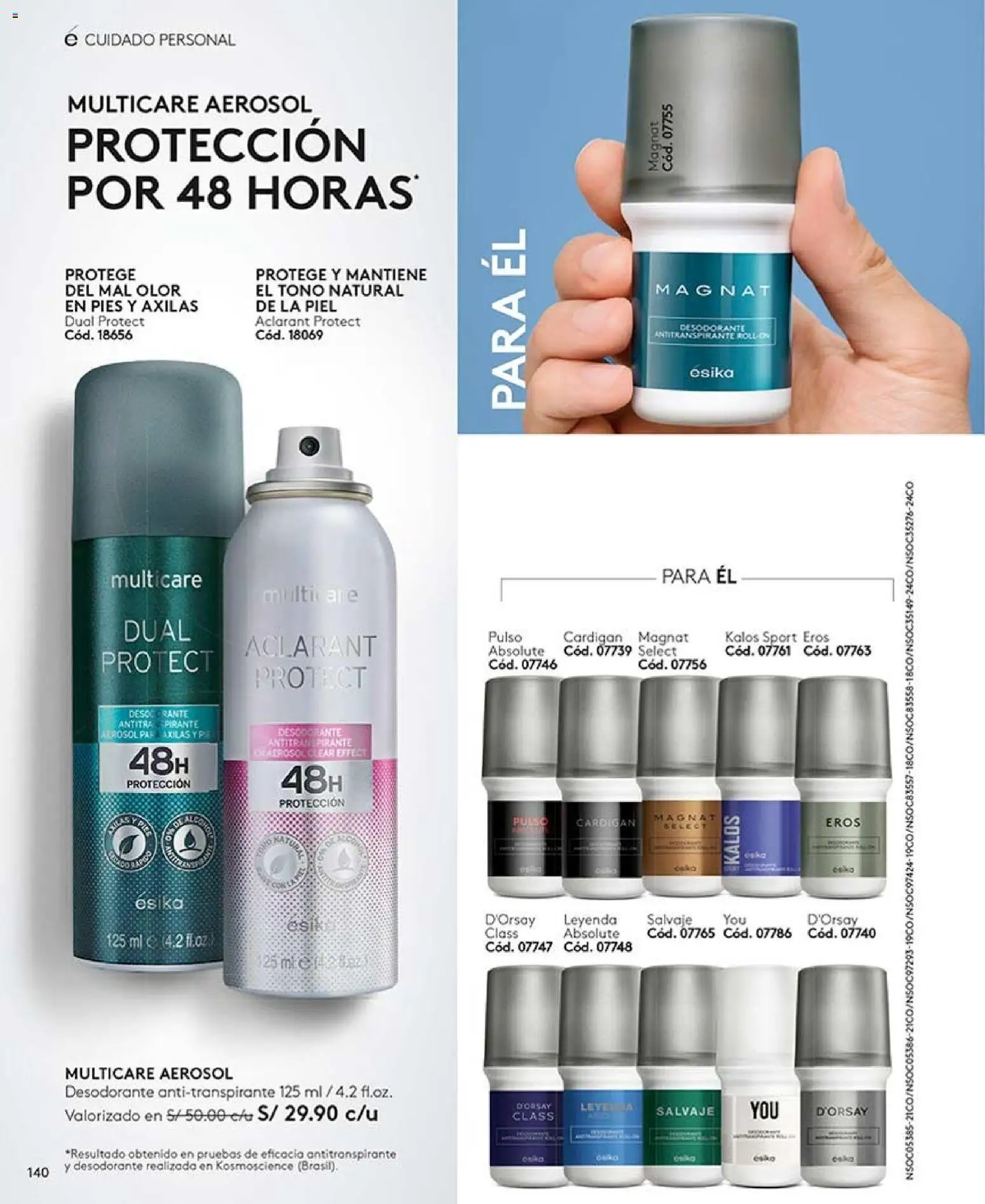 Catálogo Ésika válido desde 20/06/2026 | Página: 140 | Productos: Desodorante, Antitranspirante