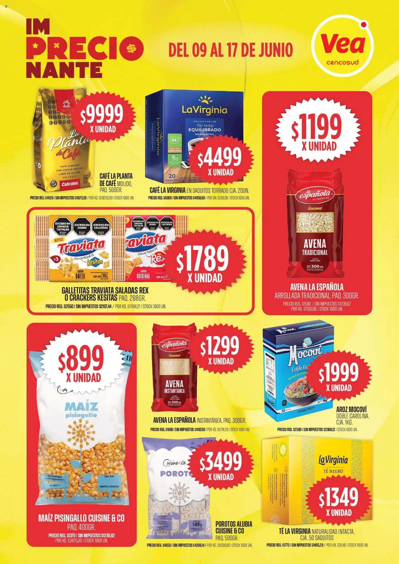 Vea ofertas │ válido desde el 09.06.2026 | Página: 4 | Productos: Helado, Sobre, Maiz, Avena