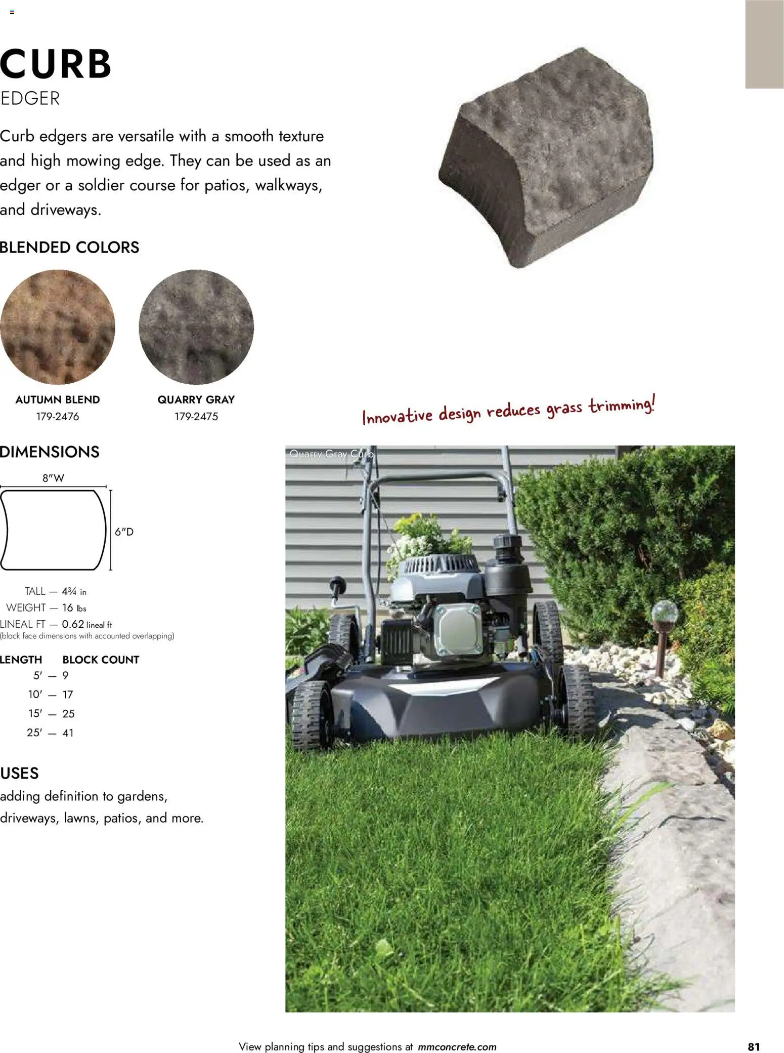 Menards Landscape Catalog - valid from 02.04.2026 | Page: 81 | Products: Edger, Weight