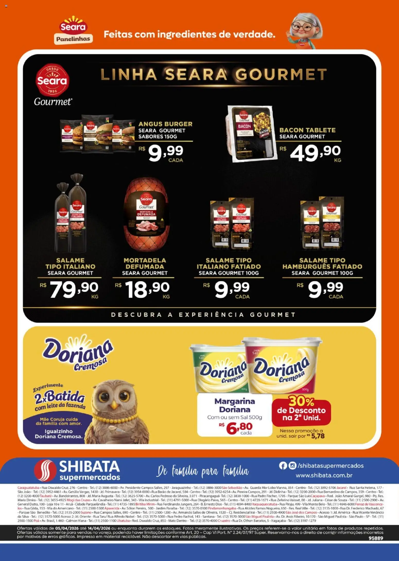 Shibata Folheto - válido de 05.05.2026 | Página: 2 | Produtos: Doriana, Salame, Sal, Margarina