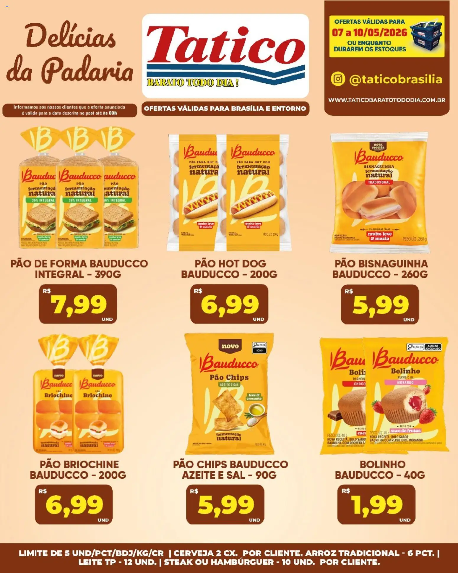 Tatico Folheto - válido de 11.05.2026 | Página: 47 | Produtos: Pão, Arroz, Bolo, Sal