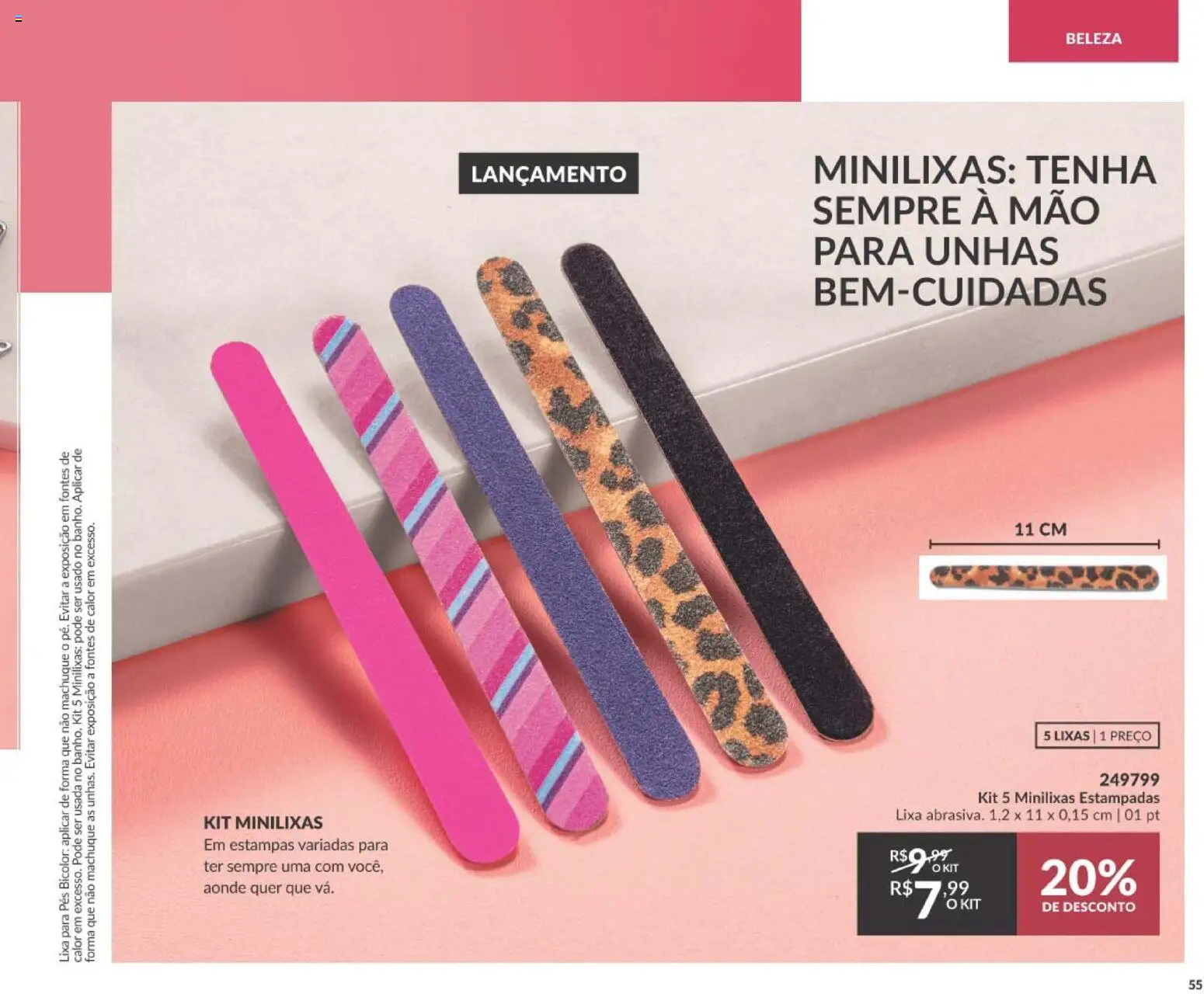 Avon Folheto - válido de 19/07/2026 | Página: 59 | Produtos: Lixa