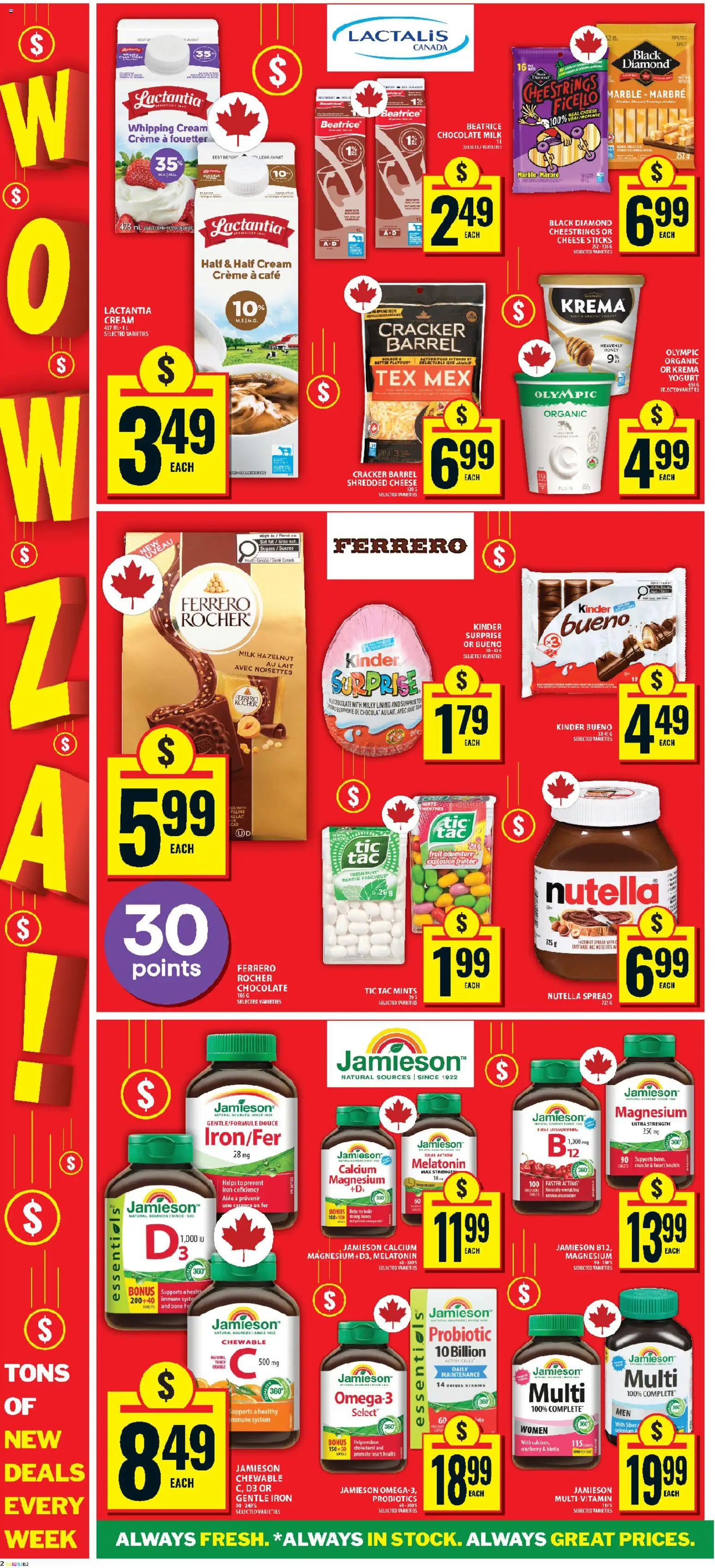 Food Basics flyer valid from 11.06.2026 | Page: 6 | Products: Cream, Milk, Yogurt, Chocolate