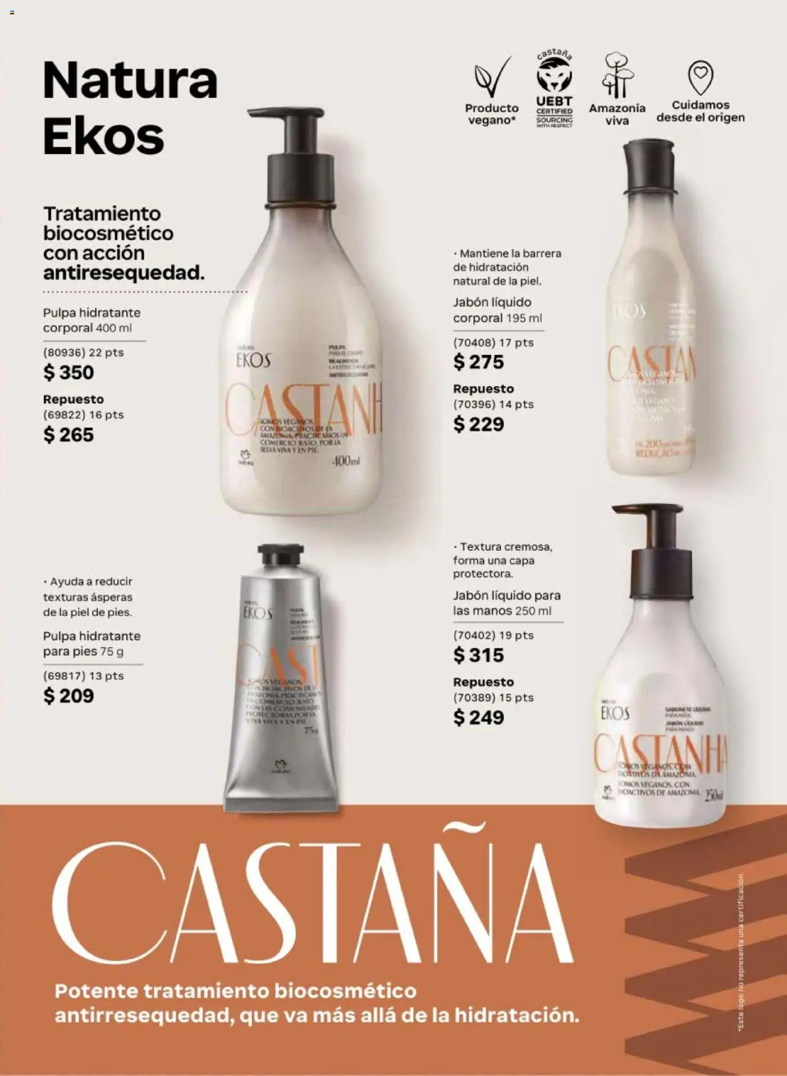 Nuevas ofertas de Natura válidas en toda la República Mexicana desde el 24.04.2026. ¡Encuentra las mejores ofertas en Natura campaña 7 2026! | Página: 111 | Productos: Jabón líquido, Jabón