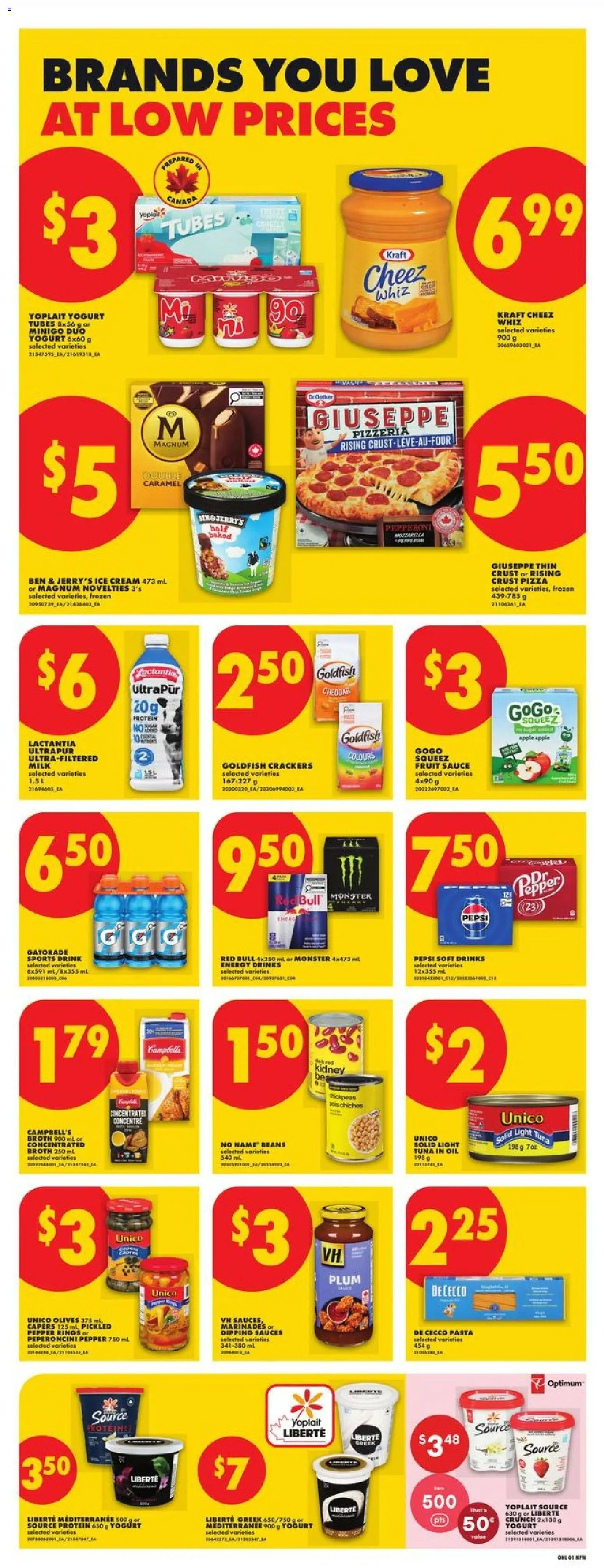No Frills flyer valid from Jul 9, 2026 | Page: 5 | Products: Cream, Ice cream, Yogurt, Oil