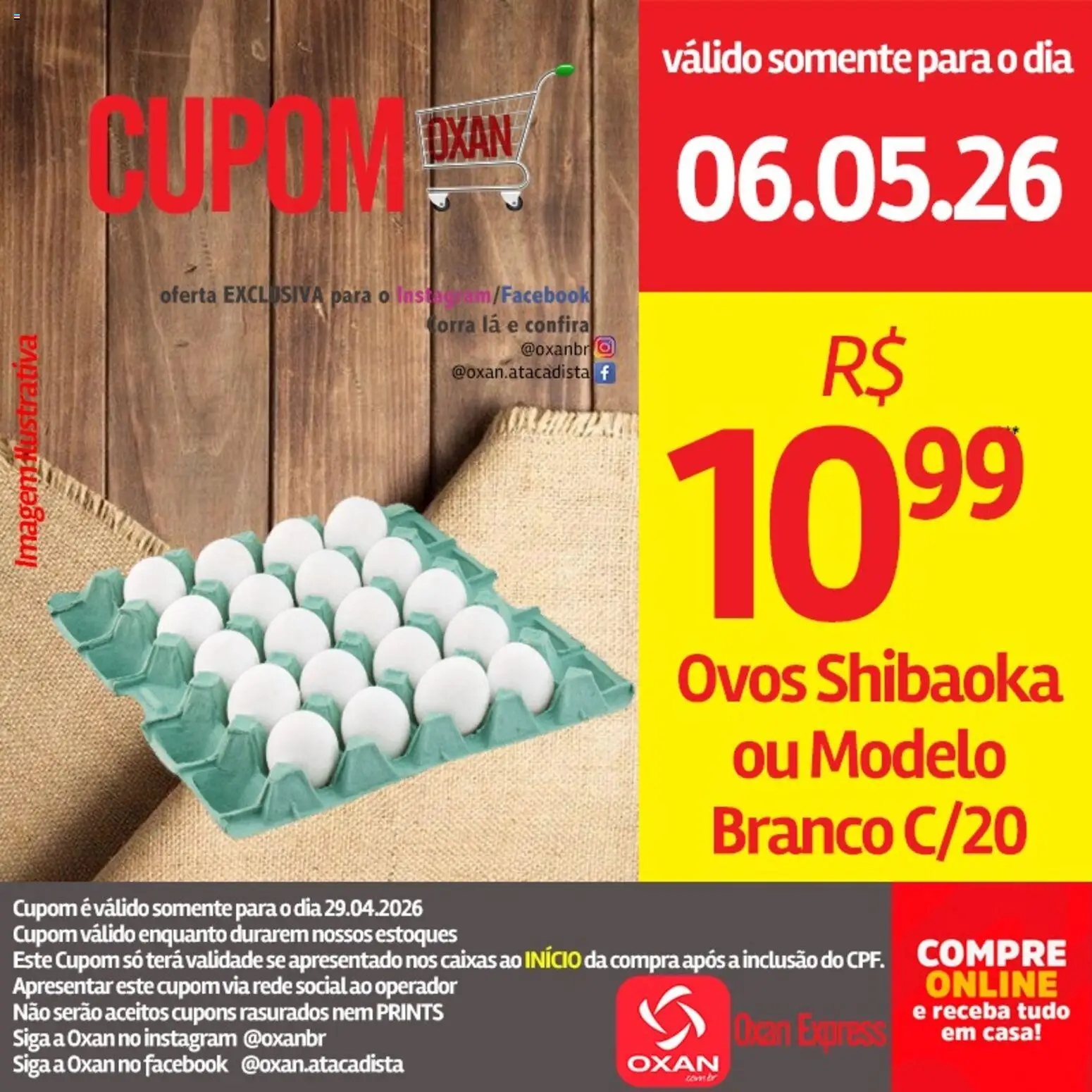 Oxan Atacadista Folheto - válido de 06.05.2026 | Página: 10 | Produtos: Ovos