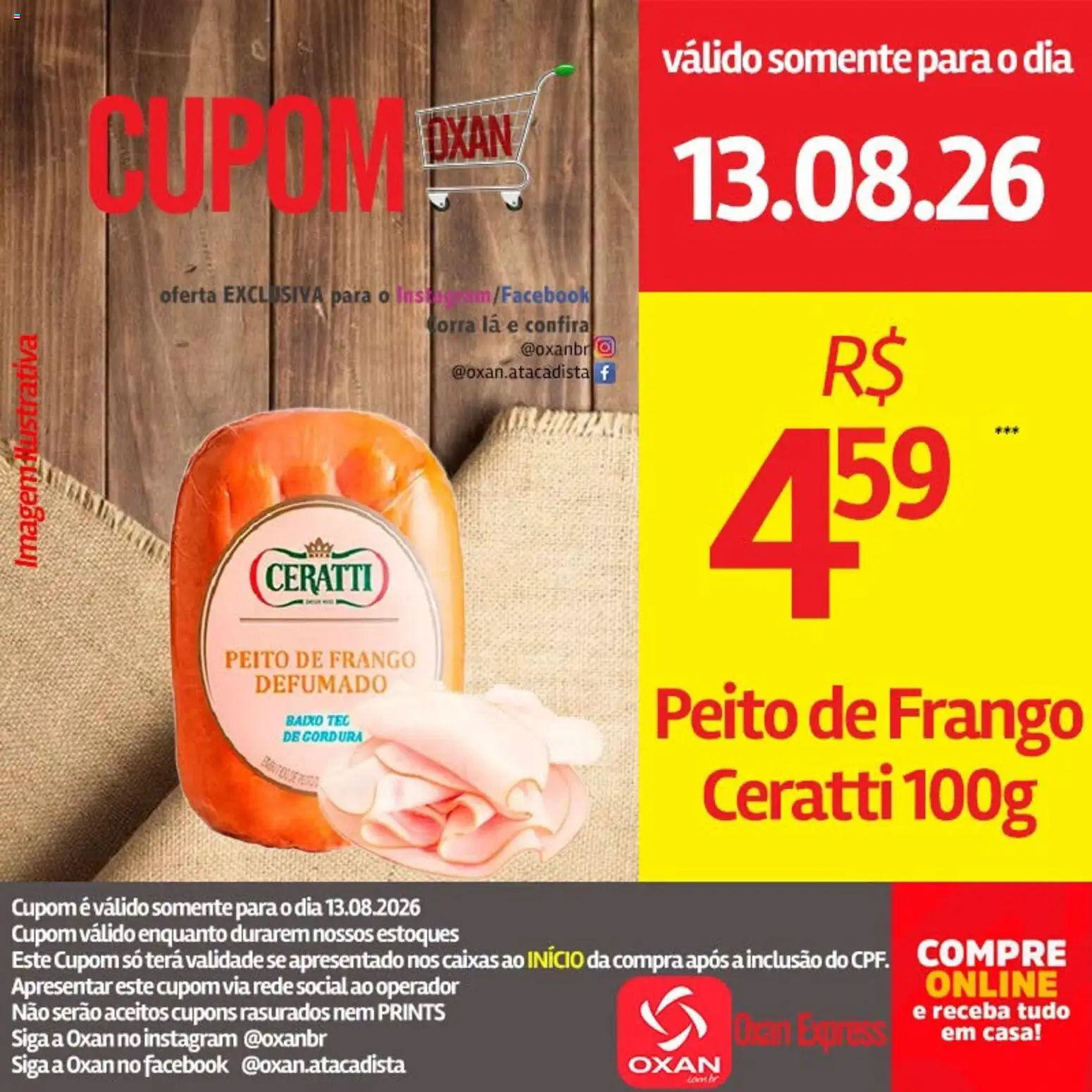 Oxan Atacadista Folheto - válido de 13/08/2026 | Página: 2 | Produtos: Baixo, Frango, Peito de frango