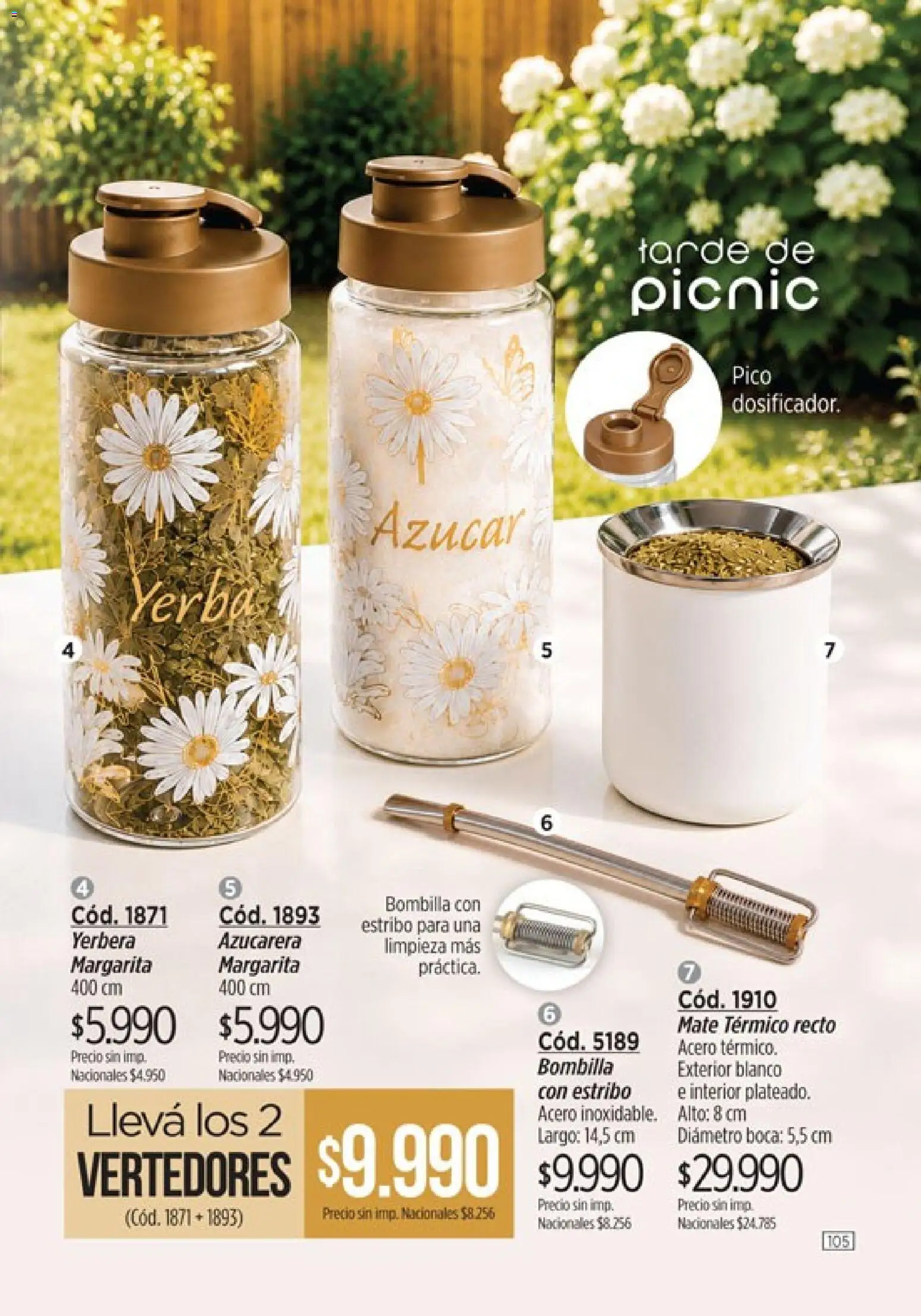 Catálogo Amodil Campaña 16 │ válido desde el 19/09/2026 | Página: 105 | Productos: Pico, Mate, Azucarera, Yerba