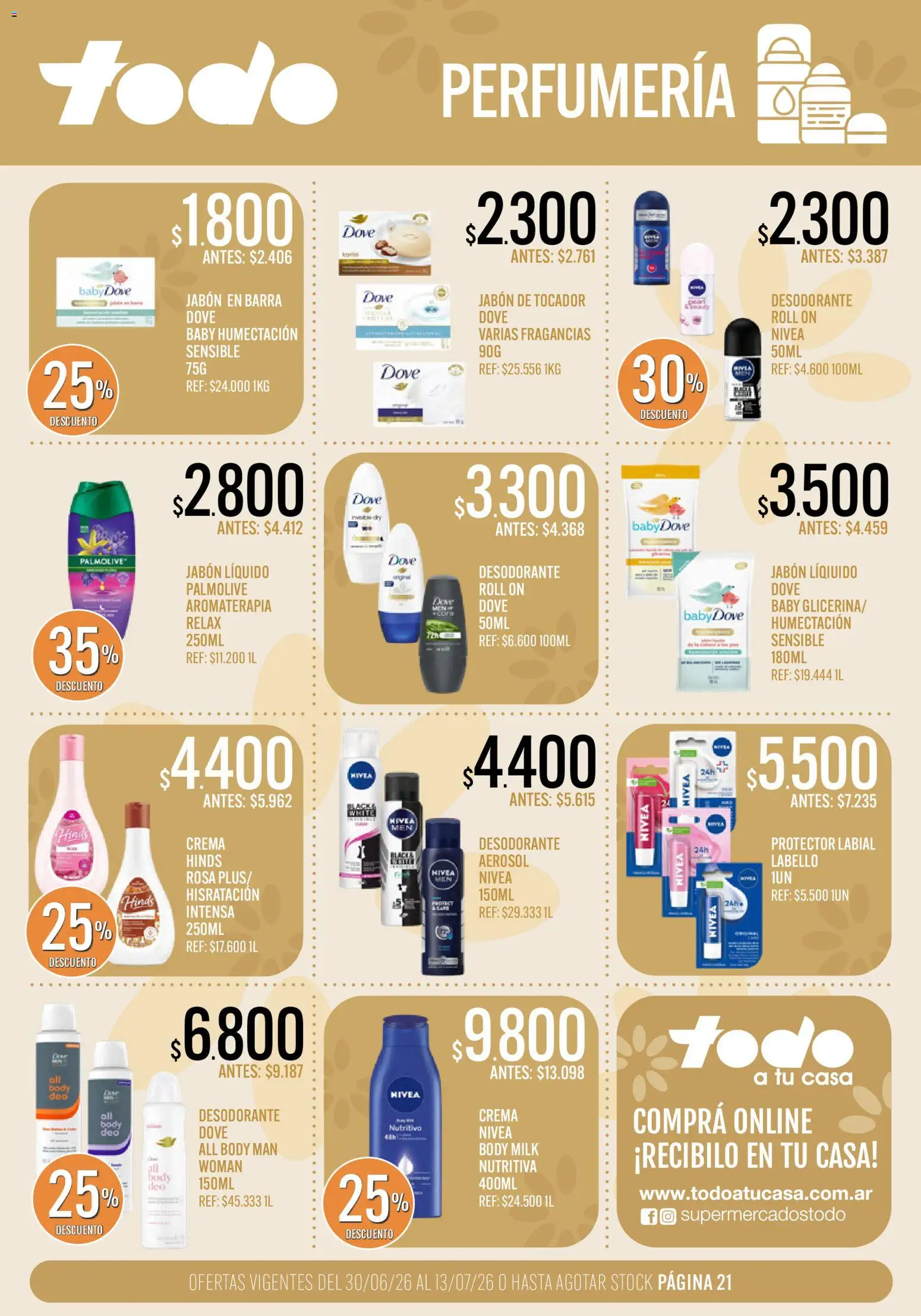 Supermercados TODO Ofertas │ válido desde el 30/06/2026 | Página: 21 | Productos: Body, Jabón líquido, Desodorante, Crema