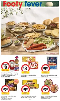 Preview of Heinz Tomato Ketchup or Smokey Barbeque Sauce 500mL or Tip Top Hot Dog or Hamburger Rolls 6 Pack 450g-520g, Heinz Tomato Ketchup or Smokey Barbeque Sauce 500mL or Tip Top Hot Dog or Hamburger Rolls 6 Pack 450g-520g - valid from 30/09/2026 | Page: 11 | Products: Hamburger, Ketchup, Pepper, Belt