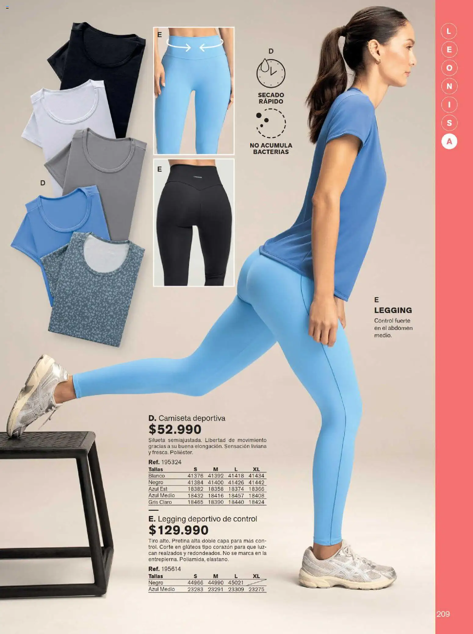 Leonisa revista - valida desde el 15/07/2026 | Página: 209 | Productos: Camiseta