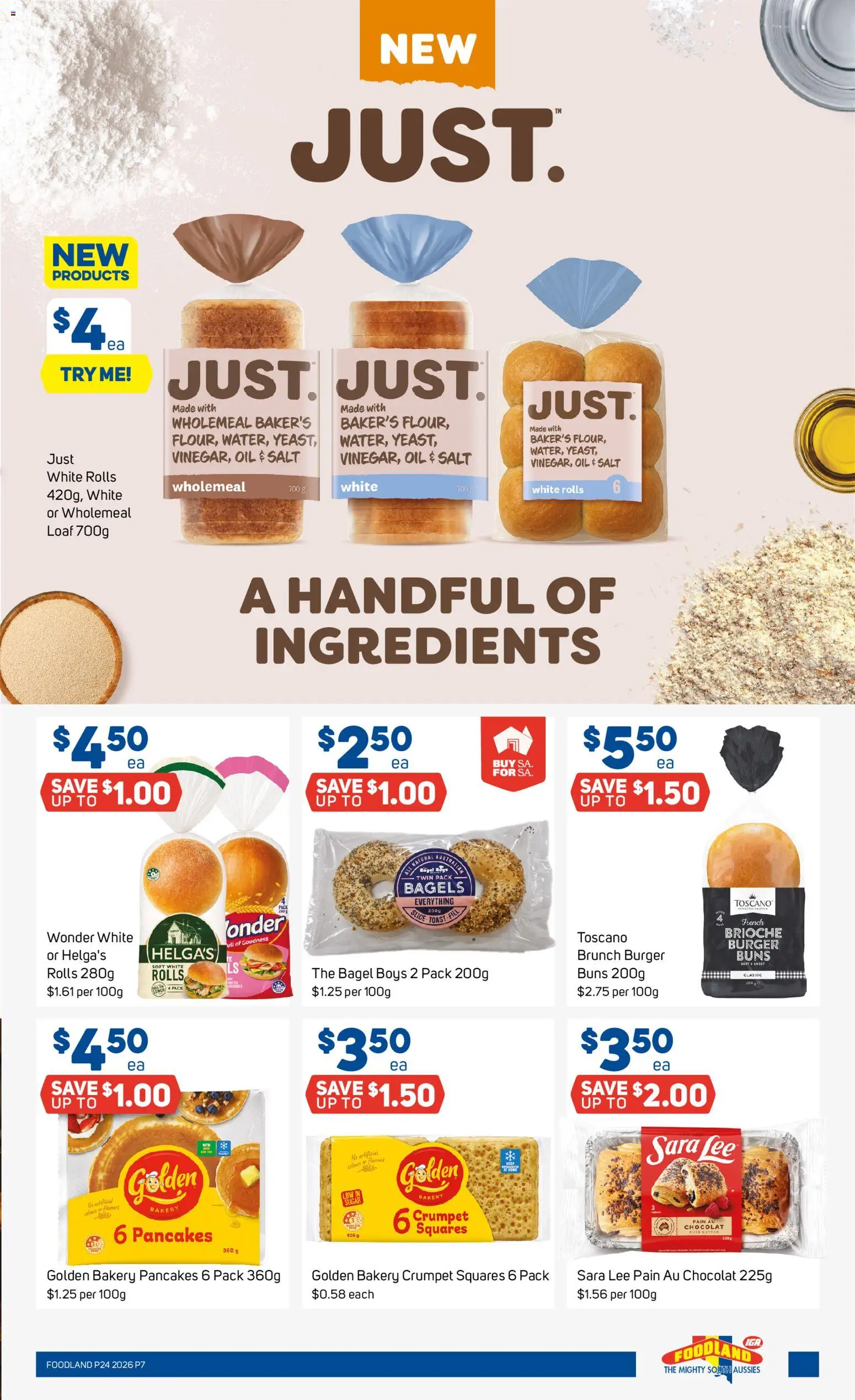 Foodland catalogue - valid from 10.06.2026 | Page: 7 | Products: Bagels, Oil, Salt, Bakery