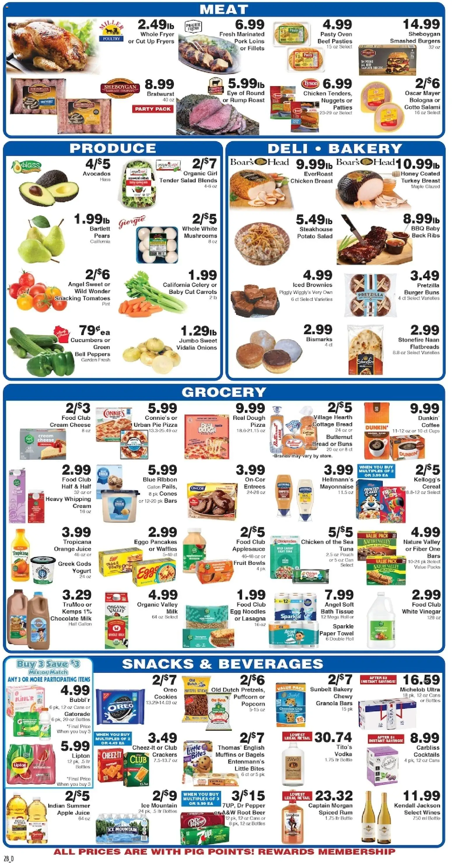 Piggly Wiggly Weekly Ad - valid from 08/05/2026 | Page: 2 | Products: Peppers, Mushrooms, Juice, Mayonnaise
