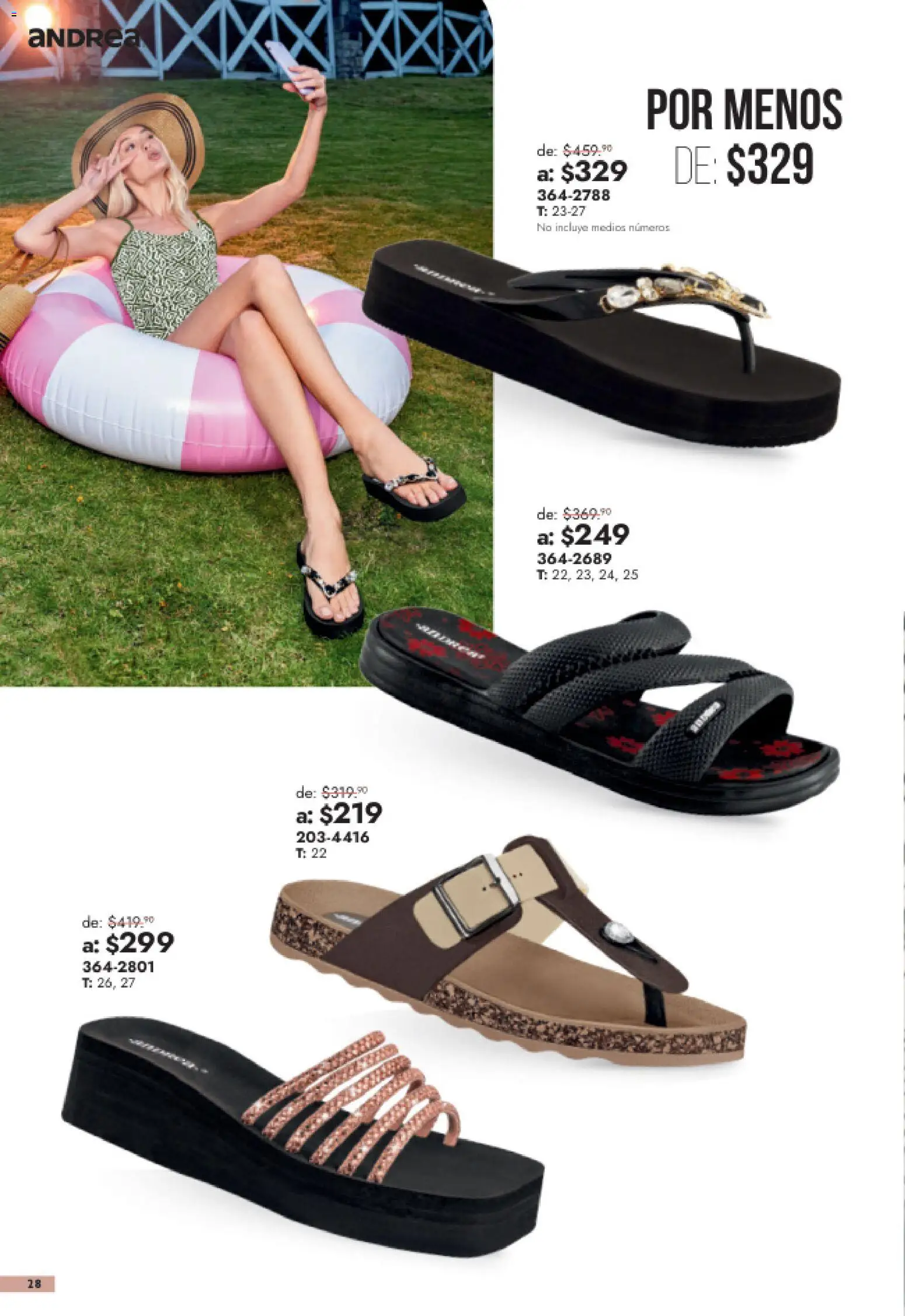 Nuevas ofertas de Andrea válidas en toda la República Mexicana desde el 26/07/2026. ¡Encuentra las mejores ofertas en Andrea catálogo Outlet! | Página: 28