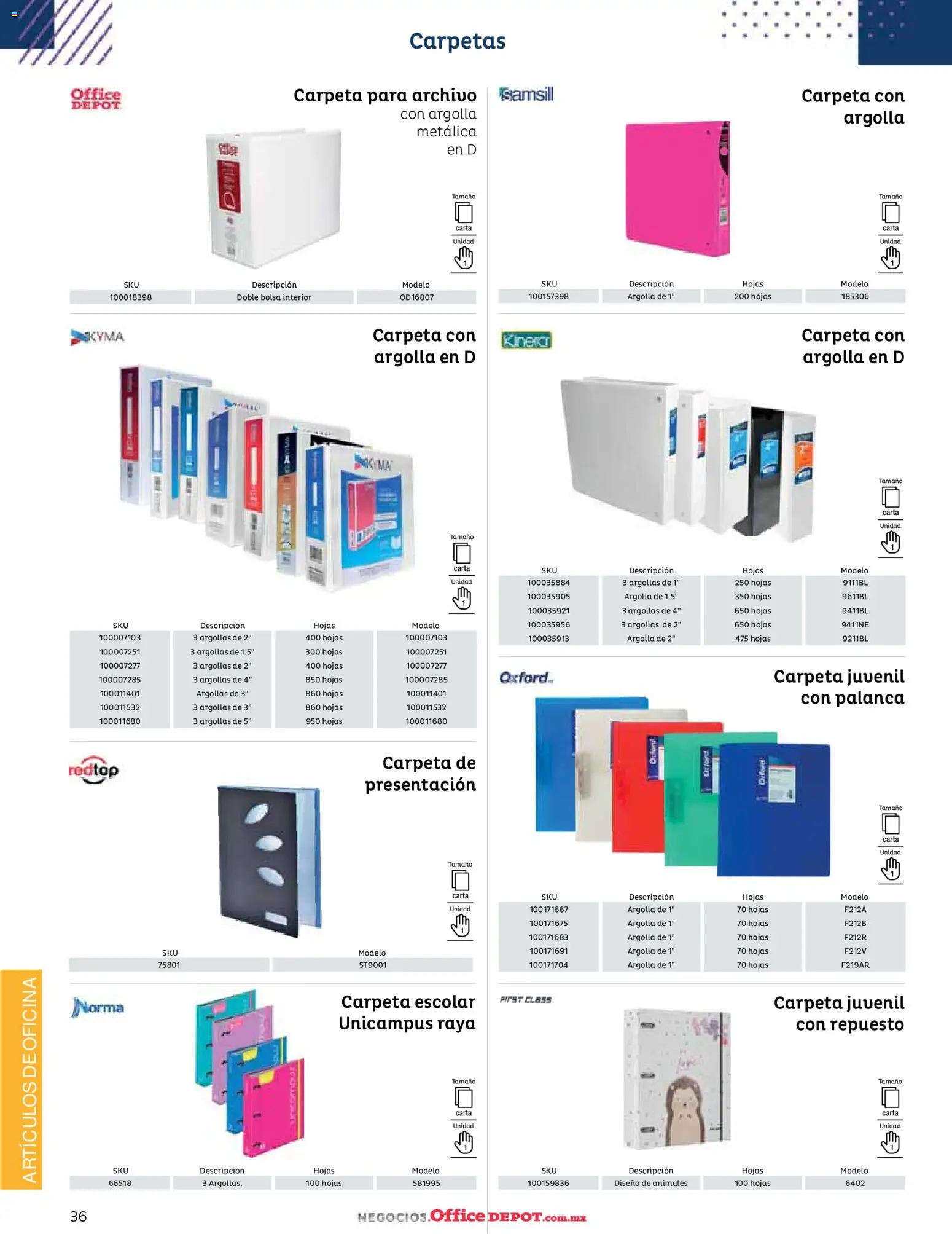 Nuevas ofertas de Office Depot válidas en toda la República Mexicana desde el 12/01/2026. ¡Encuentra las mejores ofertas en Office Depot catálogo 2026! | Página: 38 | Productos: Bolsa
