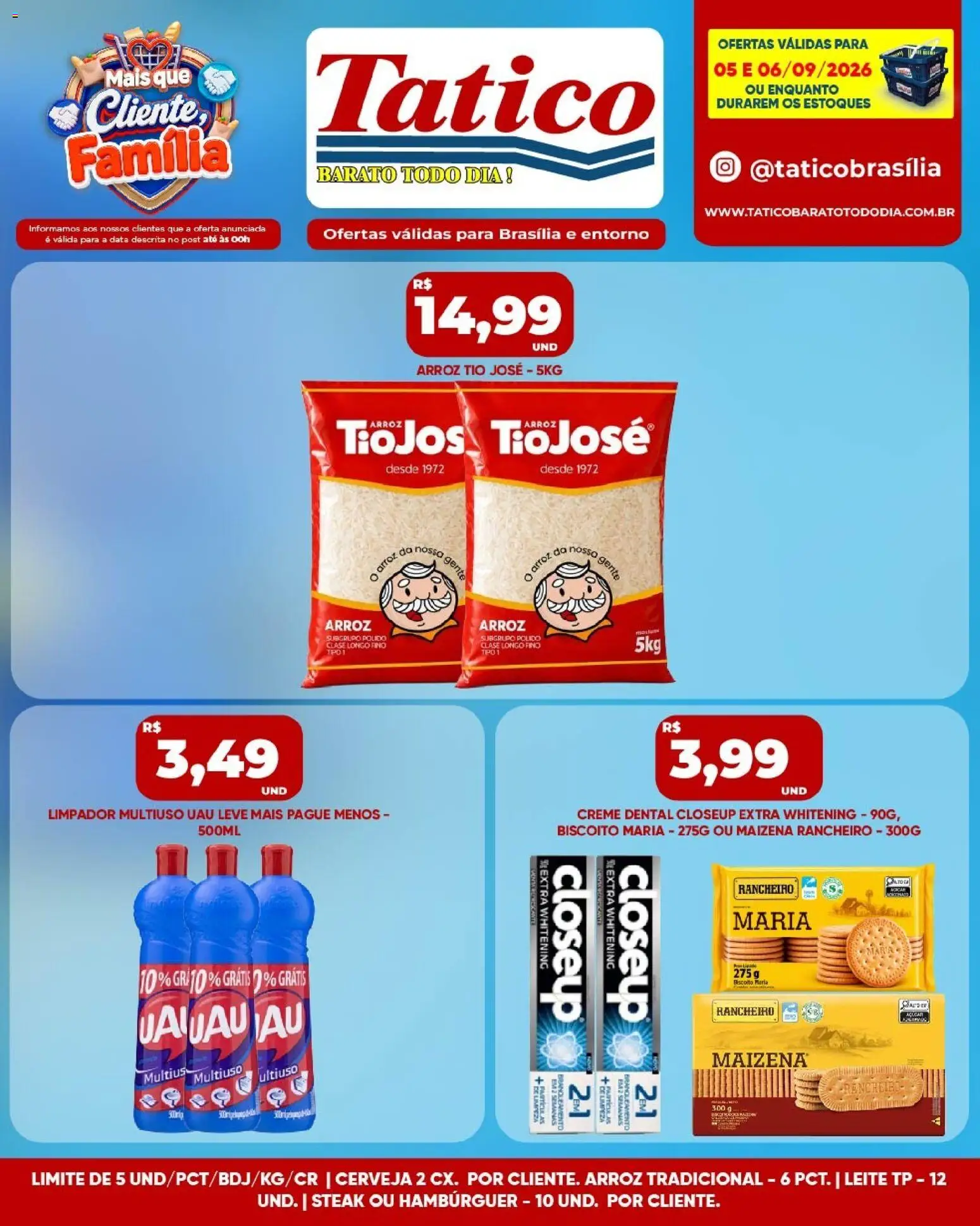 Tatico Folheto - válido de 05/09/2026 | Página: 5 | Produtos: Biscoito, Steak, Leite, Cerveja