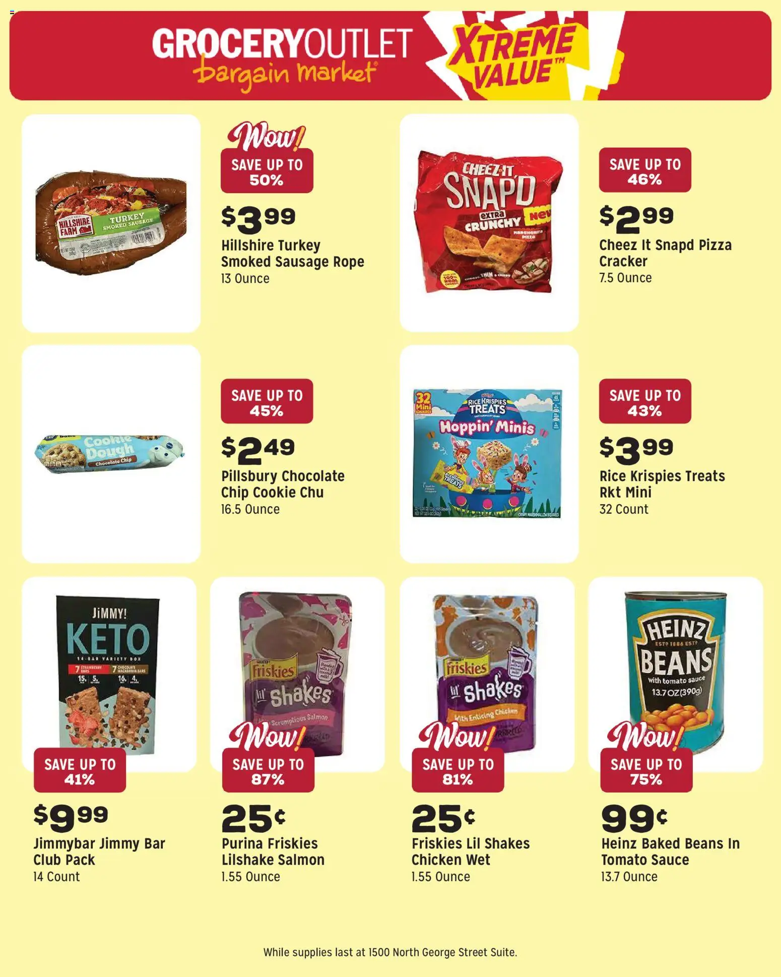 Grocery Outlet Weekly Ad - PA - valid from 27.05.2026 | Page: 9 | Products: Box, Pizza, Sauce, Sausage