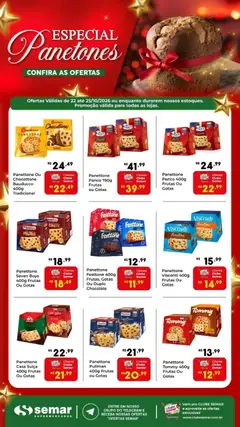 Semar Supermercado ofertas Panetones - Pré-Visualização do folheto da loja Semar Supermercado, válido de 22/10/2026