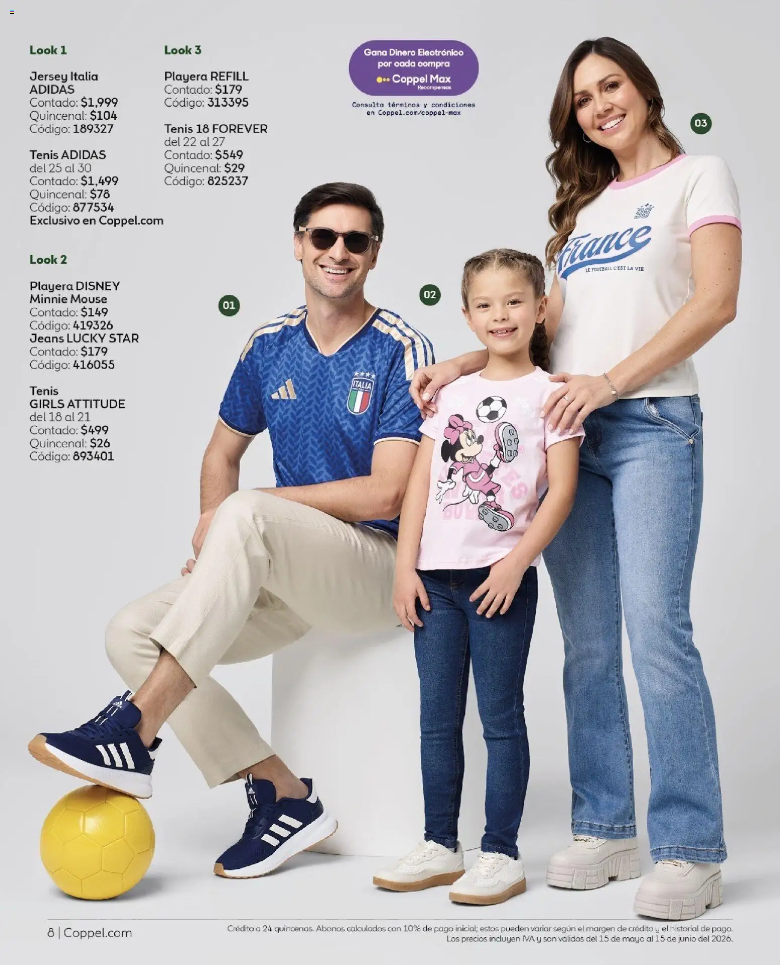 Nuevas ofertas de Coppel válidas en toda la República Mexicana desde el 01.05.2026. ¡Encuentra las mejores ofertas en Coppel catálogo Ganamos! | Página: 8 | Productos: Tenis, Mouse, Playera