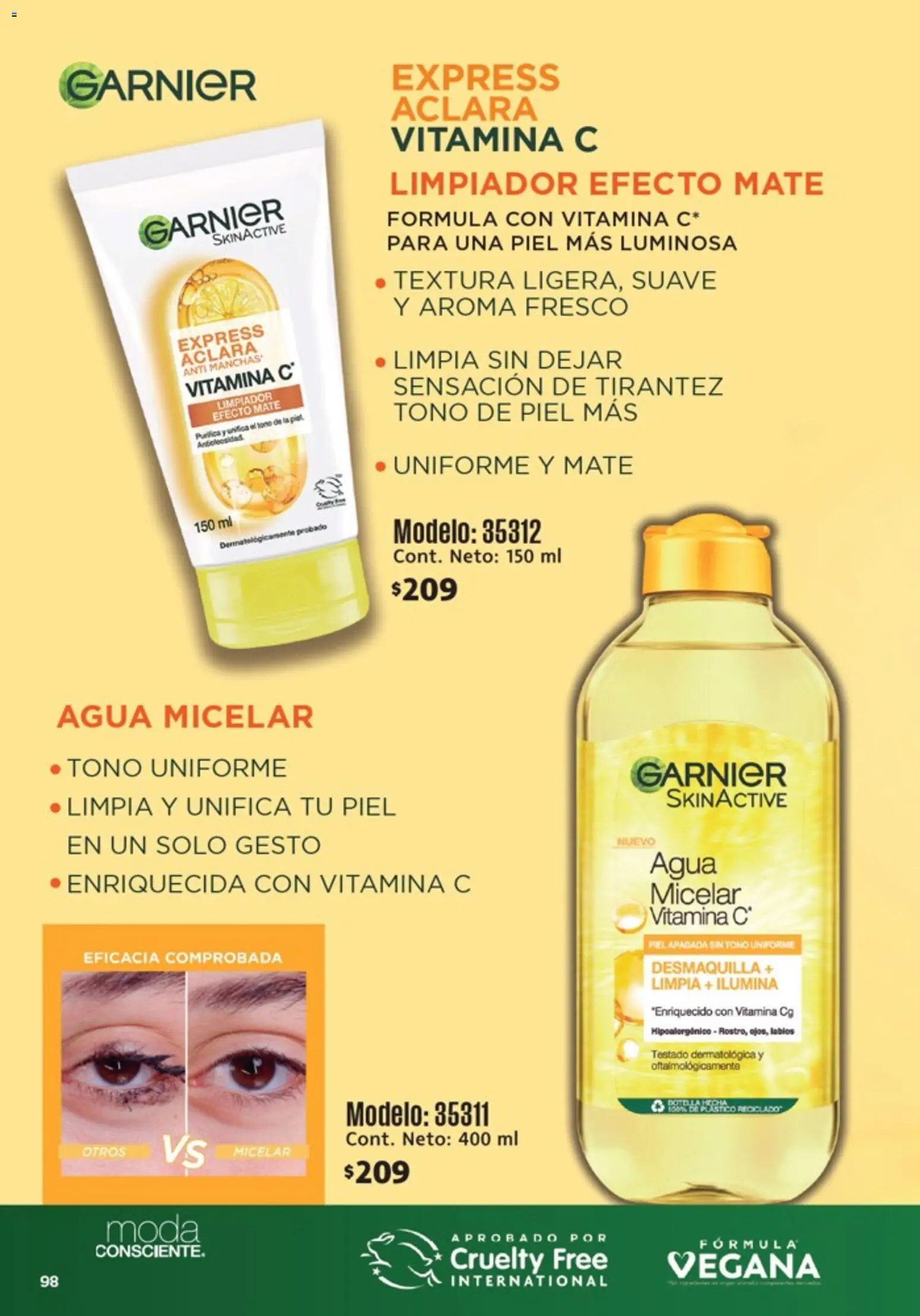 Nuevas ofertas de Ilusión válidas en toda la República Mexicana desde el 01.05.2026. ¡Encuentra las mejores ofertas en Ilusión catálogo Marcas Amigas! | Página: 100 | Productos: Agua, Limpiador, Mate, Agua micelar
