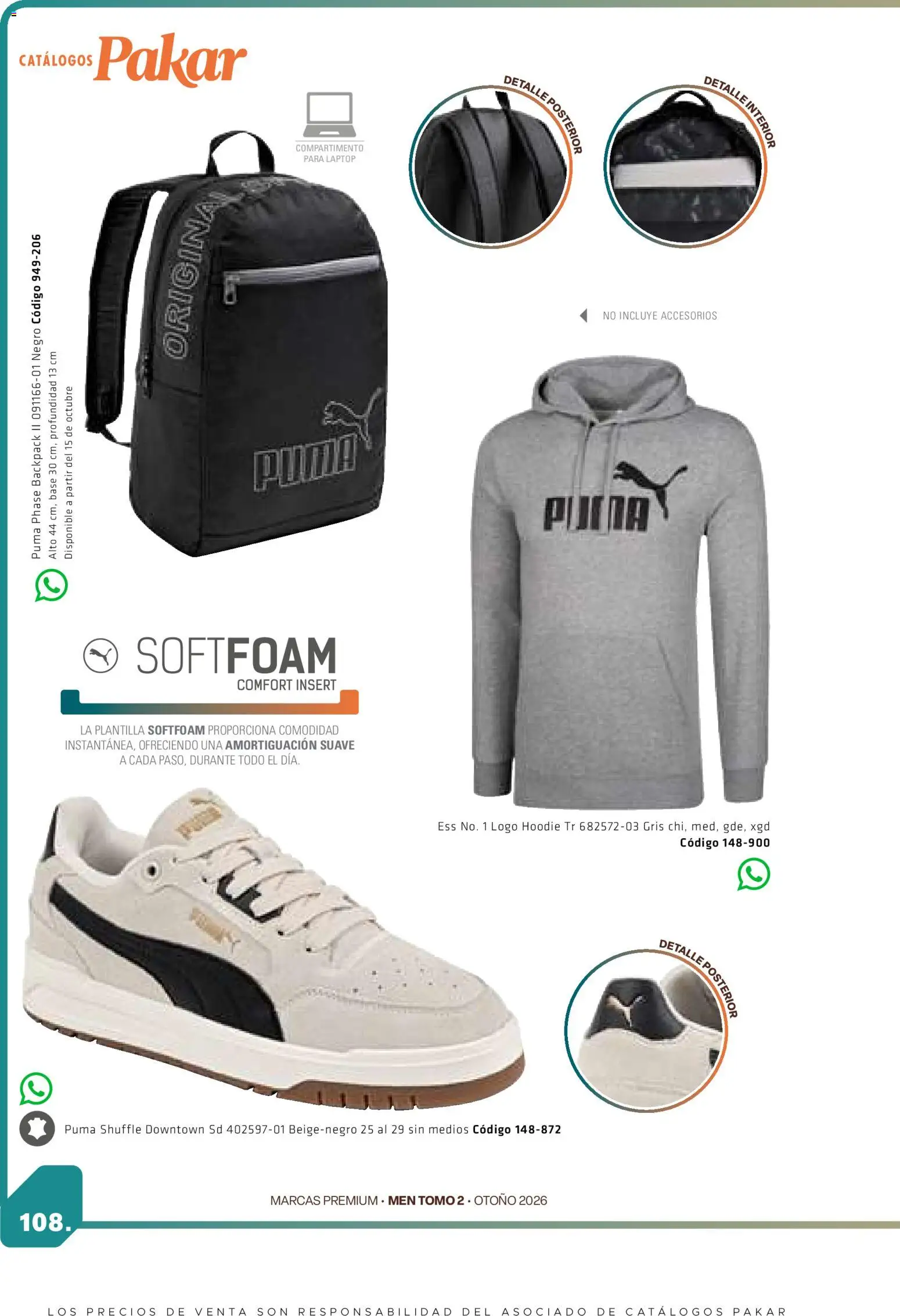 Nuevas ofertas de SC Pakar válidas en toda la República Mexicana desde el 28/08/2026. ¡Encuentra las mejores ofertas en SC Pakar catálogo Premium Men Tomo 2! | Página: 108 | Productos: Laptop