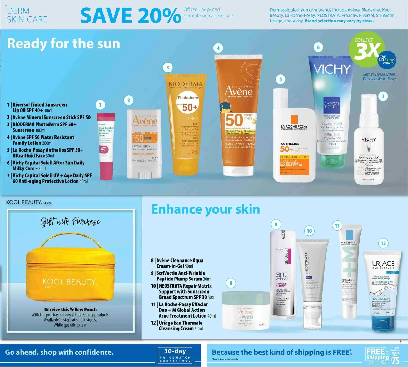 London Drugs flyer valid from 01.05.2026 | Page: 2 | Products: Cream, Phone, Sunscreen, Oil