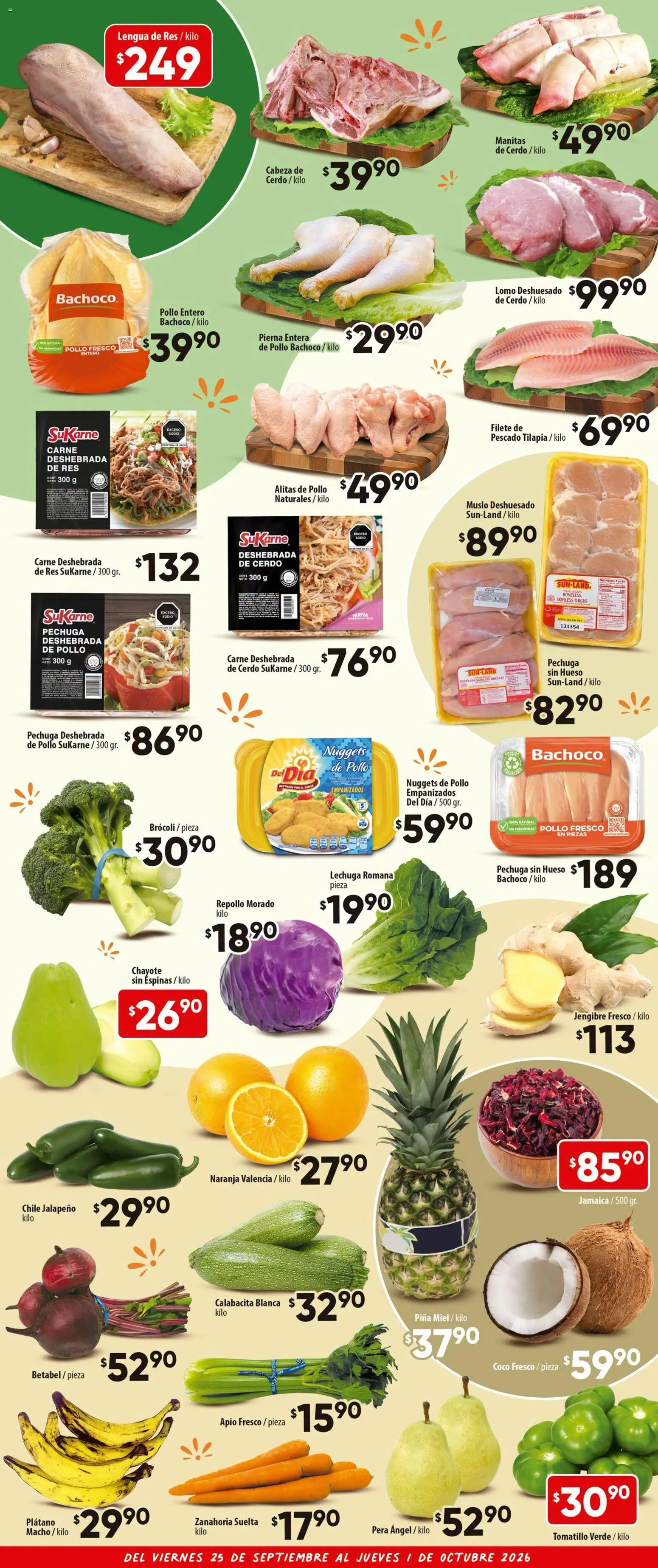 Nuevas ofertas de Calimax válidas en toda la República Mexicana desde el 25/09/2026. ¡Encuentra las mejores ofertas en Calimax folleto Mexicali y SLRC! | Página: 3 | Productos: Brocoli, Res, Alitas de pollo, Repollo