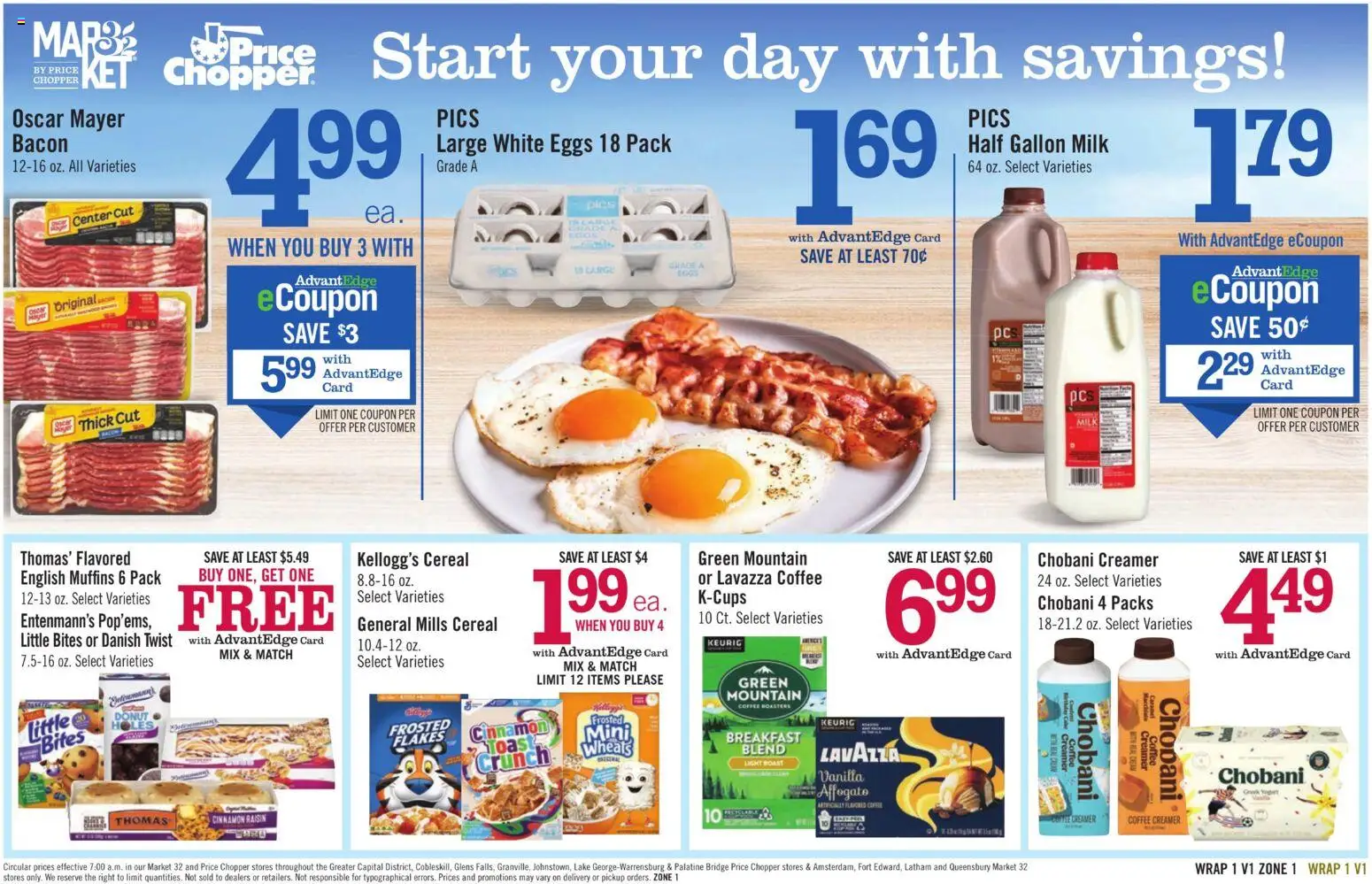 Price Chopper Weekly Ad - valid from 07/12/2026 | Page: 13 | Products: Milk, Eggs, Coffee, Flakes
