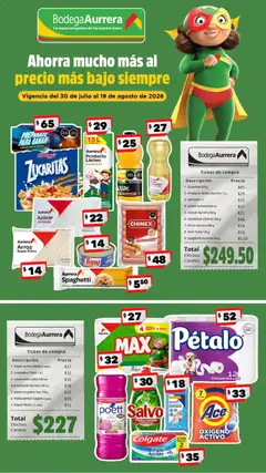 Vista previa de Bodega Aurrerá folleto Precio más bajo siempre, nuevo folleto de la tienda, válido en México a partir del 30/07/2026