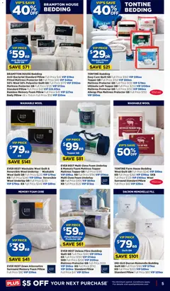Preview of Spotlight BBB - valid from 06/08/2026 | Page: 5 | Products: Mattress topper, Foam, Mattress, Allergy