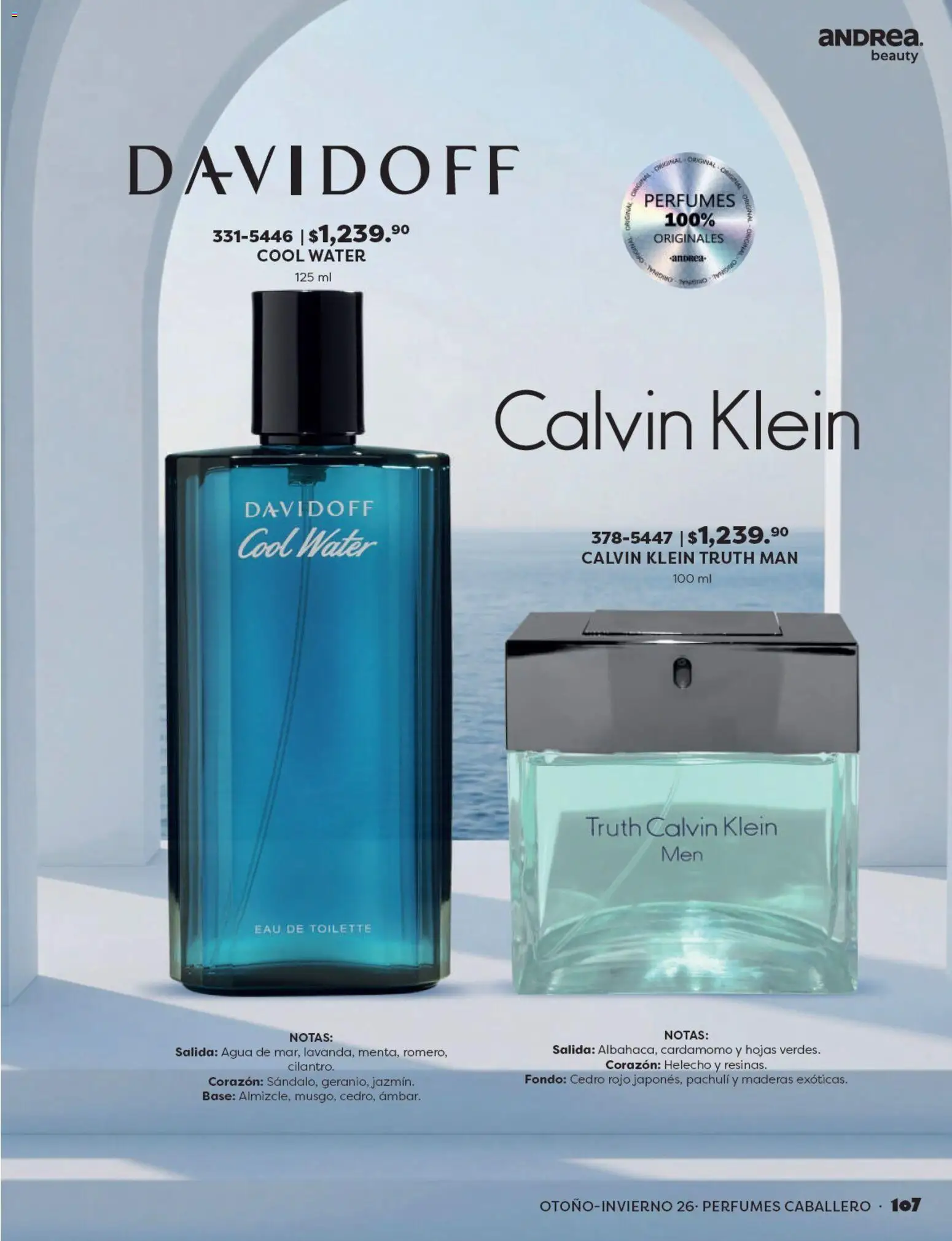 Nuevas ofertas de Andrea válidas en toda la República Mexicana desde el 23/08/2026. ¡Encuentra las mejores ofertas en Andrea catálogo Beauty! | Página: 107 | Productos: Agua, Perfumes, Cardamomo, Eau de toilette