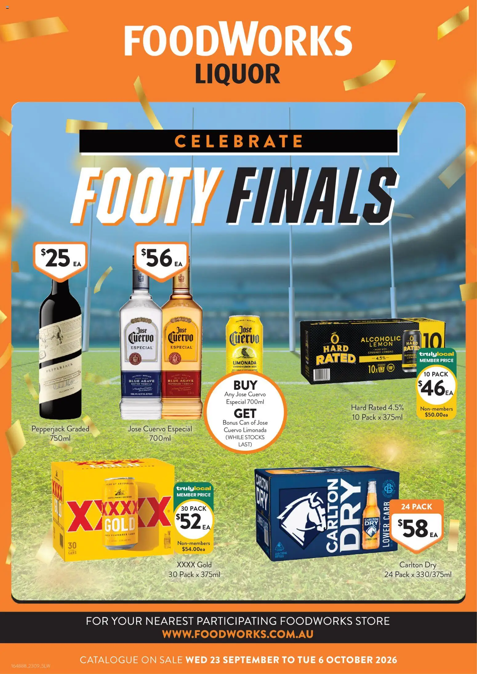 Foodworks catalogue - valid from 23/09/2026 | Page: 14 | Products: Agave, Tequila, Lemon, Scotch
