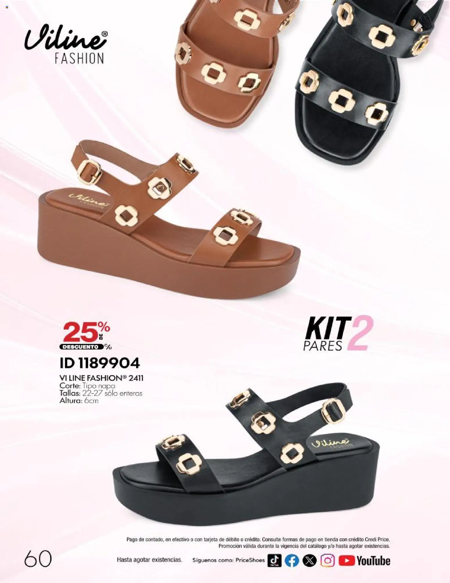 Nuevas ofertas de Price Shoes válidas en toda la República Mexicana desde el 28/10/2026. ¡Encuentra las mejores ofertas en Price Shoes catálogo 10 pagos sin intereses! | Página: 60