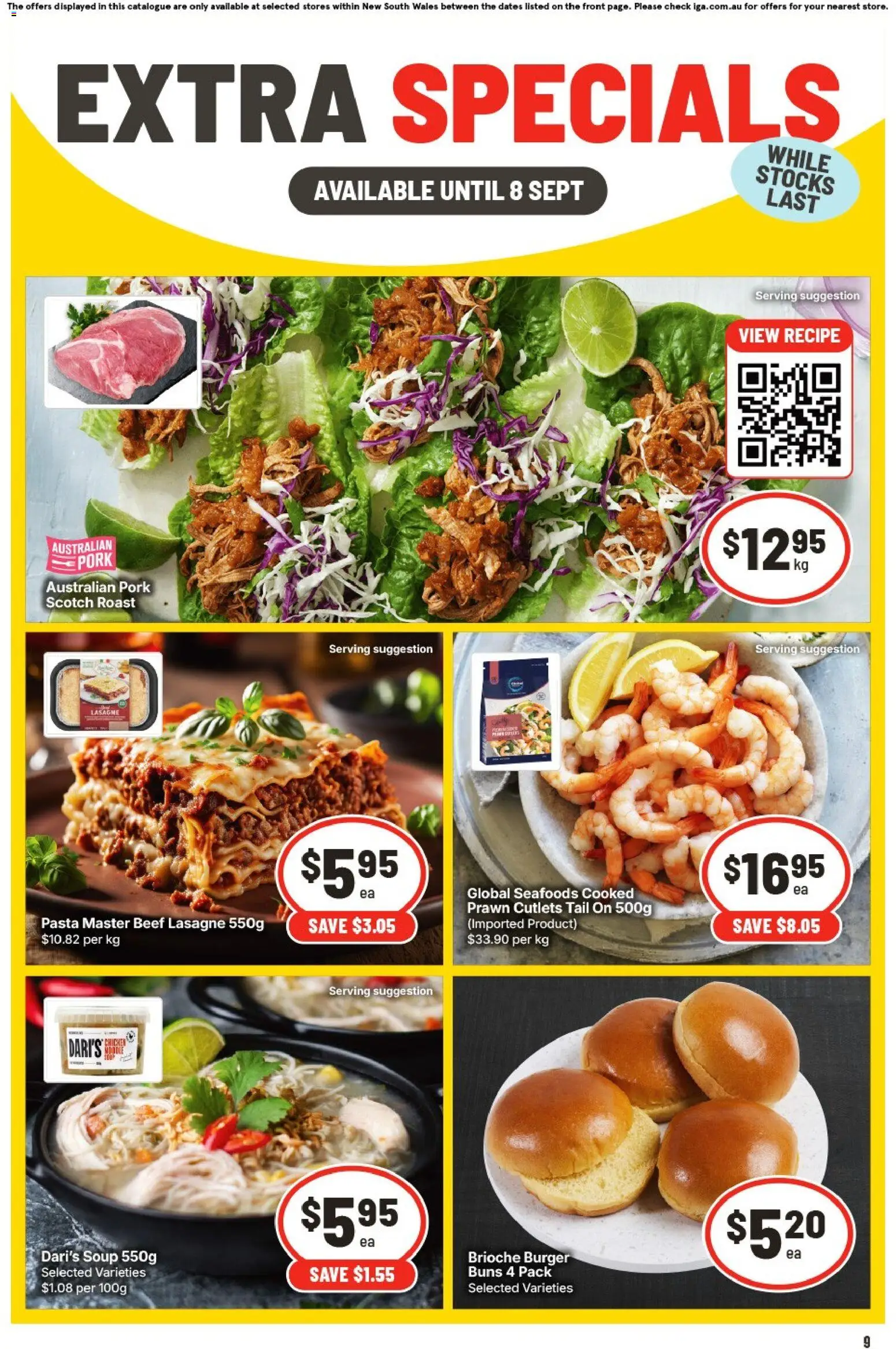 IGA catalogue - valid from 26/08/2026 | Page: 9 | Products: Chicken, Lamb, Beef, Fillet