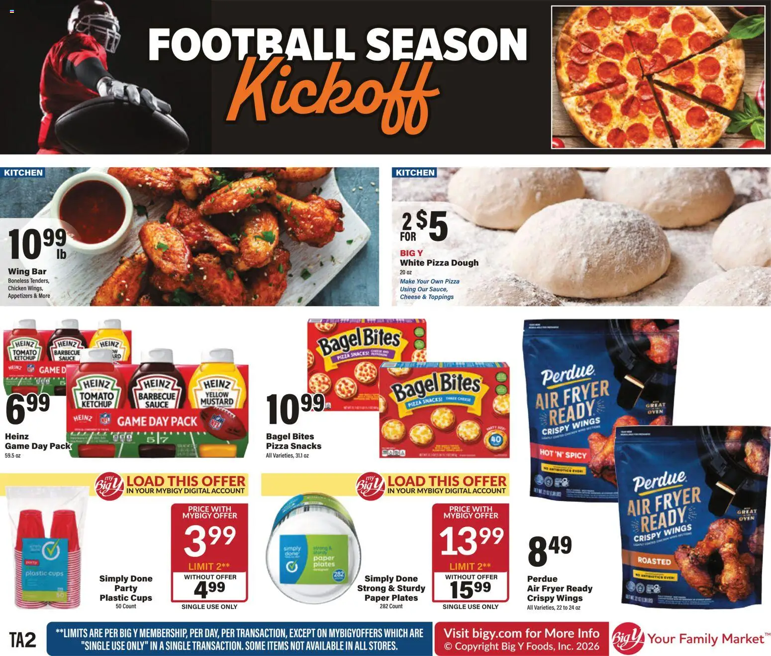 Big Y Weekly Ad - valid from 09/10/2026 | Page: 4 | Products: Cheese, Ketchup, Sauce, Game