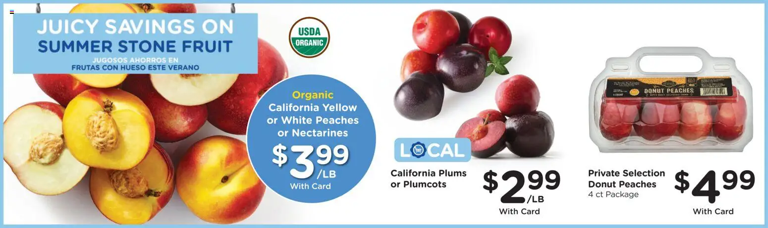 Ralphs Weekly Ad - valid from 08/05/2026 | Page: 11 | Products: Nectarines, Plums, Fruit, Donut